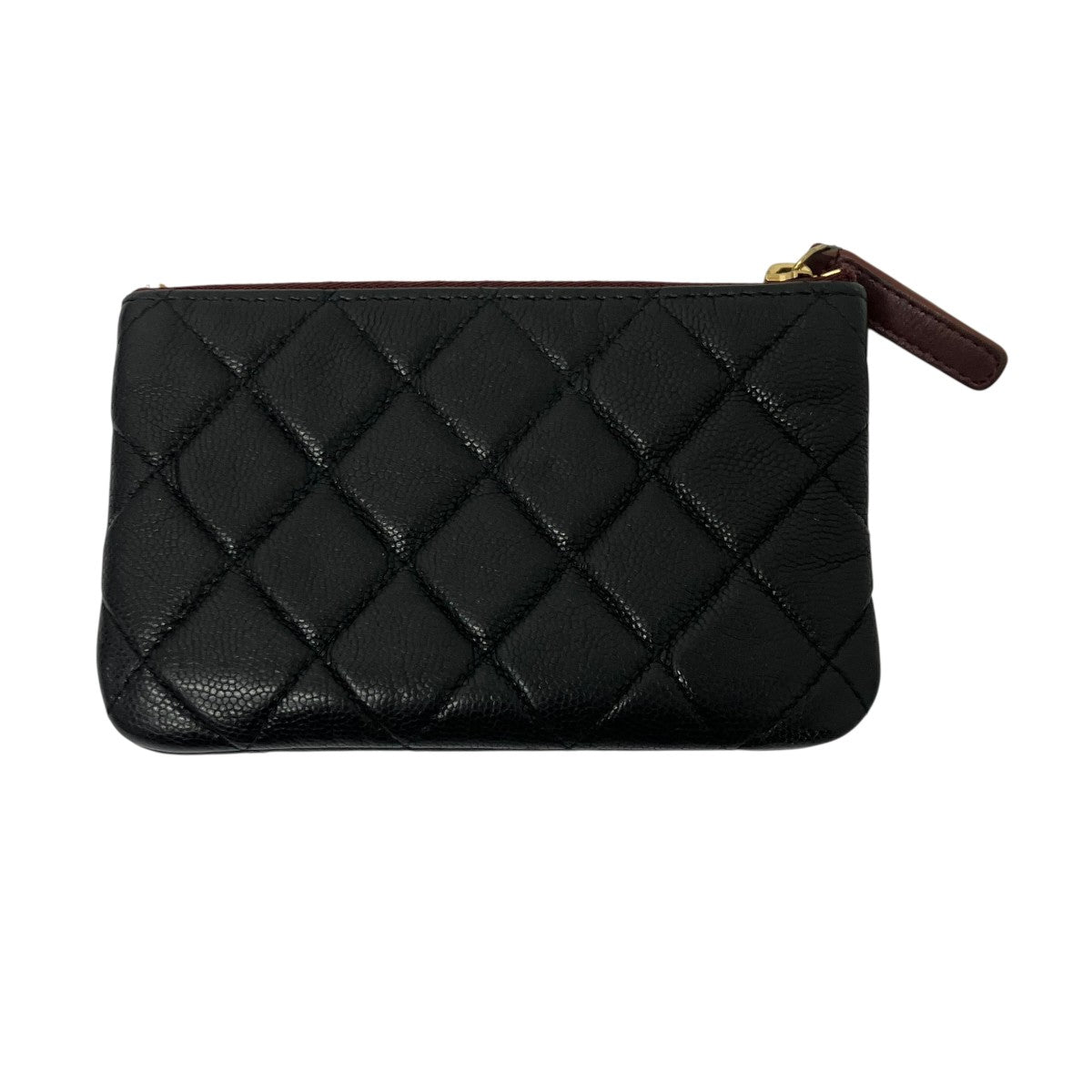 CHANEL キャビアスキン ジップポーチ 古着・中古-3枚目のアイテム画像