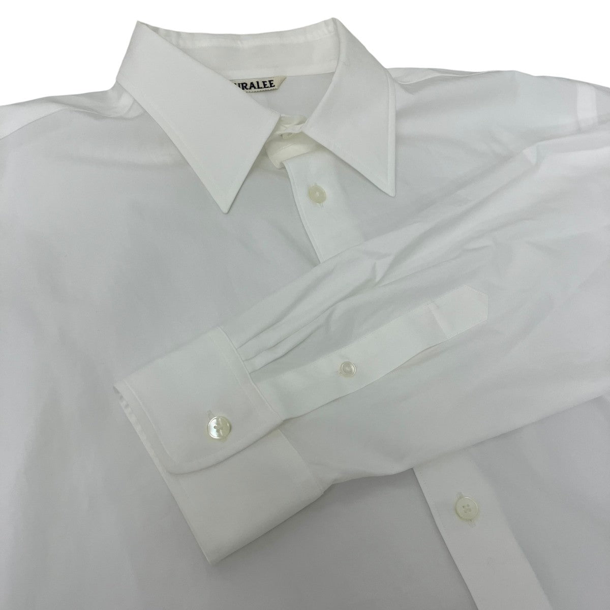 AURALEE ロングスリーブシャツ 古着・中古-4枚目のアイテム画像