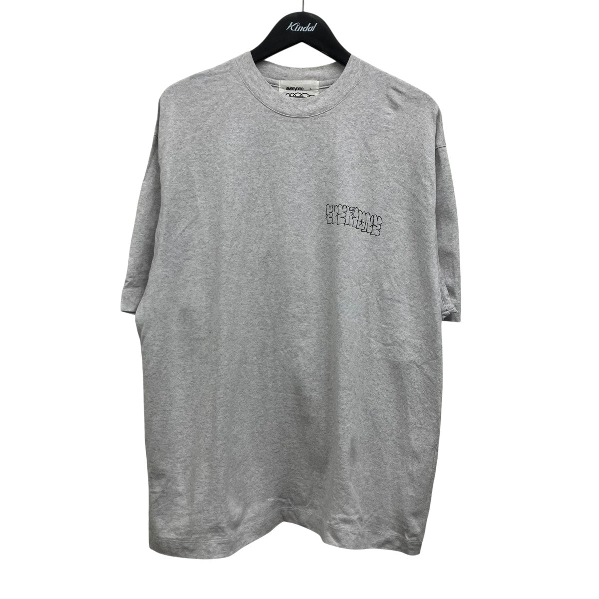 everyone×j．30000 LOGO T-shirt Tシャツ EV23-CS06 グレー サイズ L