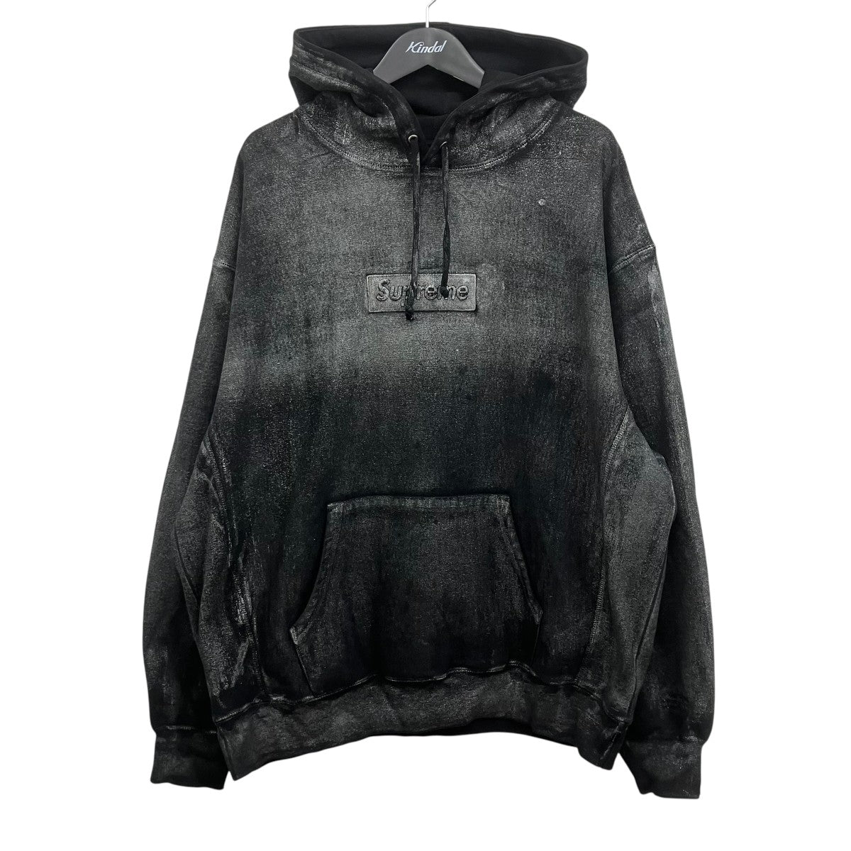 Supreme×MM6 Maison Margiela． ボックスロゴフォイル加工プルオーバーパーカー 古着・中古-1枚目のアイテム画像