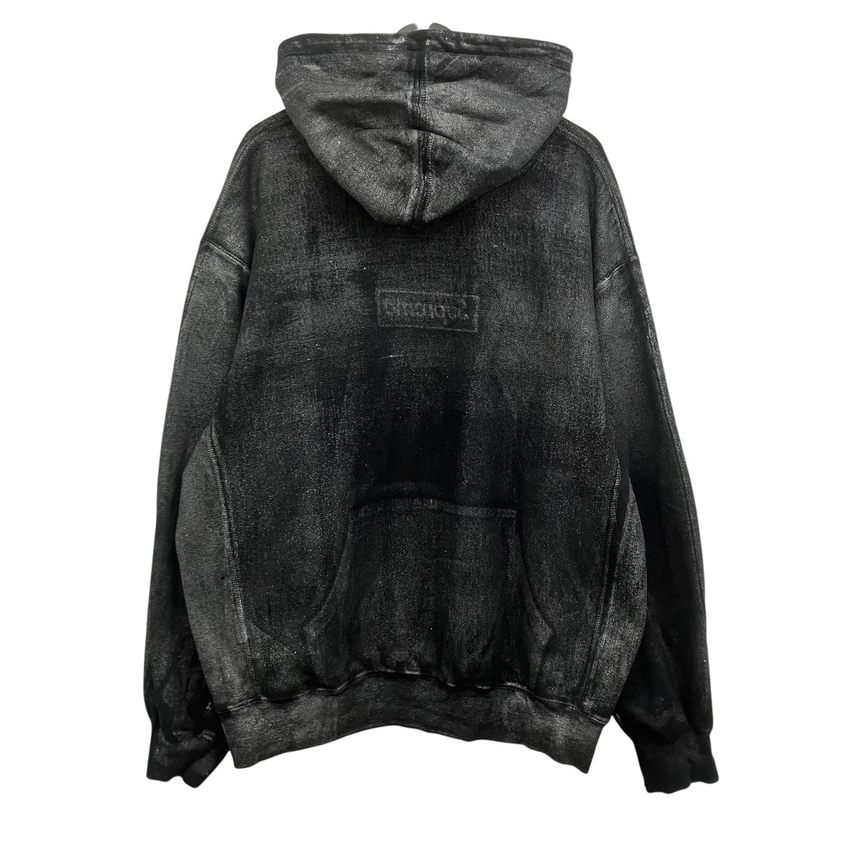 Supreme×MM6 Maison Margiela． ボックスロゴフォイル加工プルオーバーパーカー 古着・中古-2枚目のアイテム画像