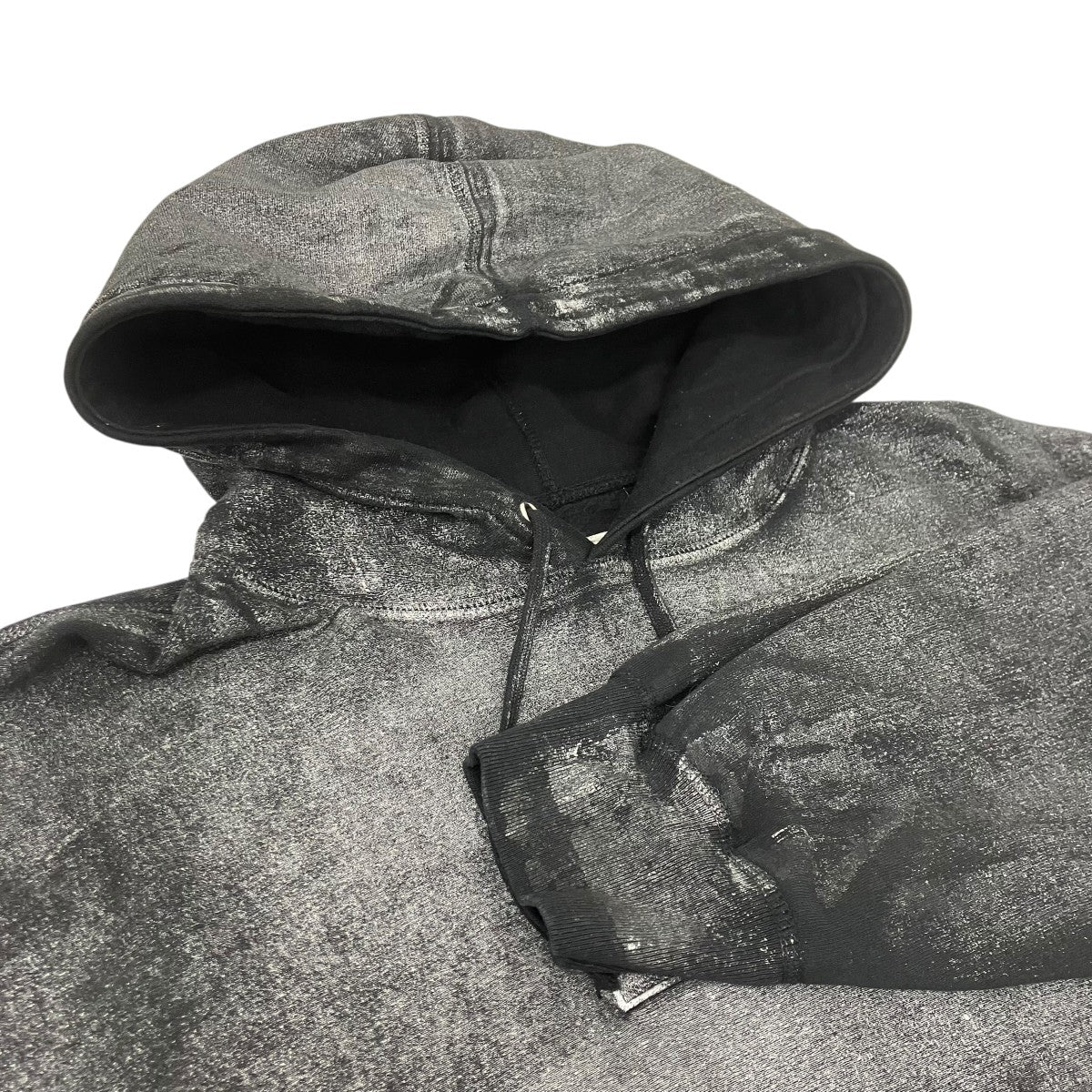 Supreme×MM6 Maison Margiela． ボックスロゴフォイル加工プルオーバーパーカー 古着・中古-4枚目のアイテム画像
