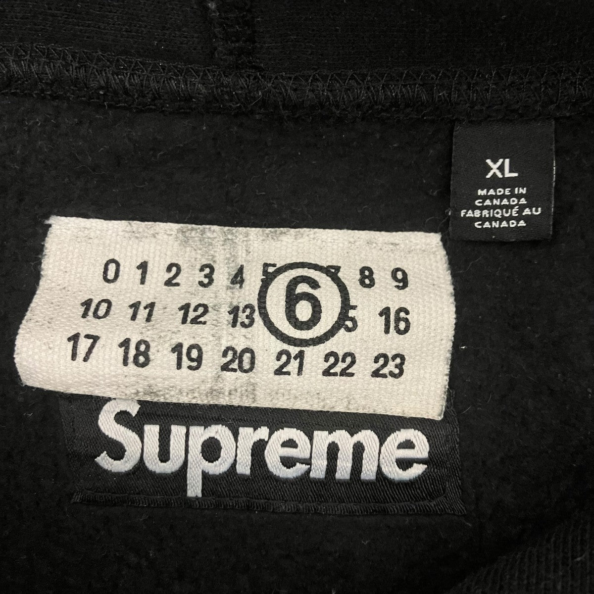 Supreme×MM6 Maison Margiela． ボックスロゴフォイル加工プルオーバーパーカー 古着・中古-5枚目のアイテム画像