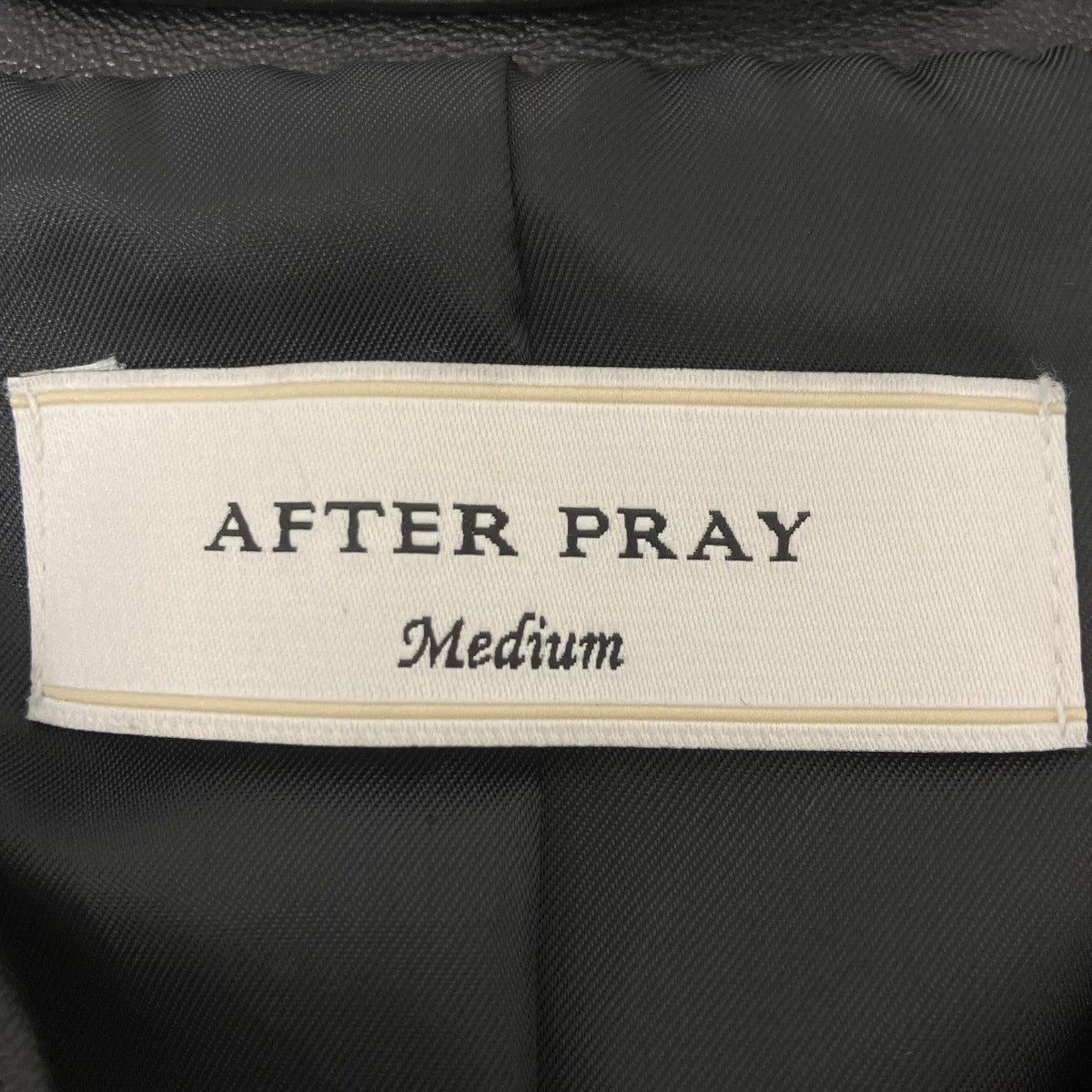 AFTER PRAY レザージャケット 古着・中古-4枚目のアイテム画像