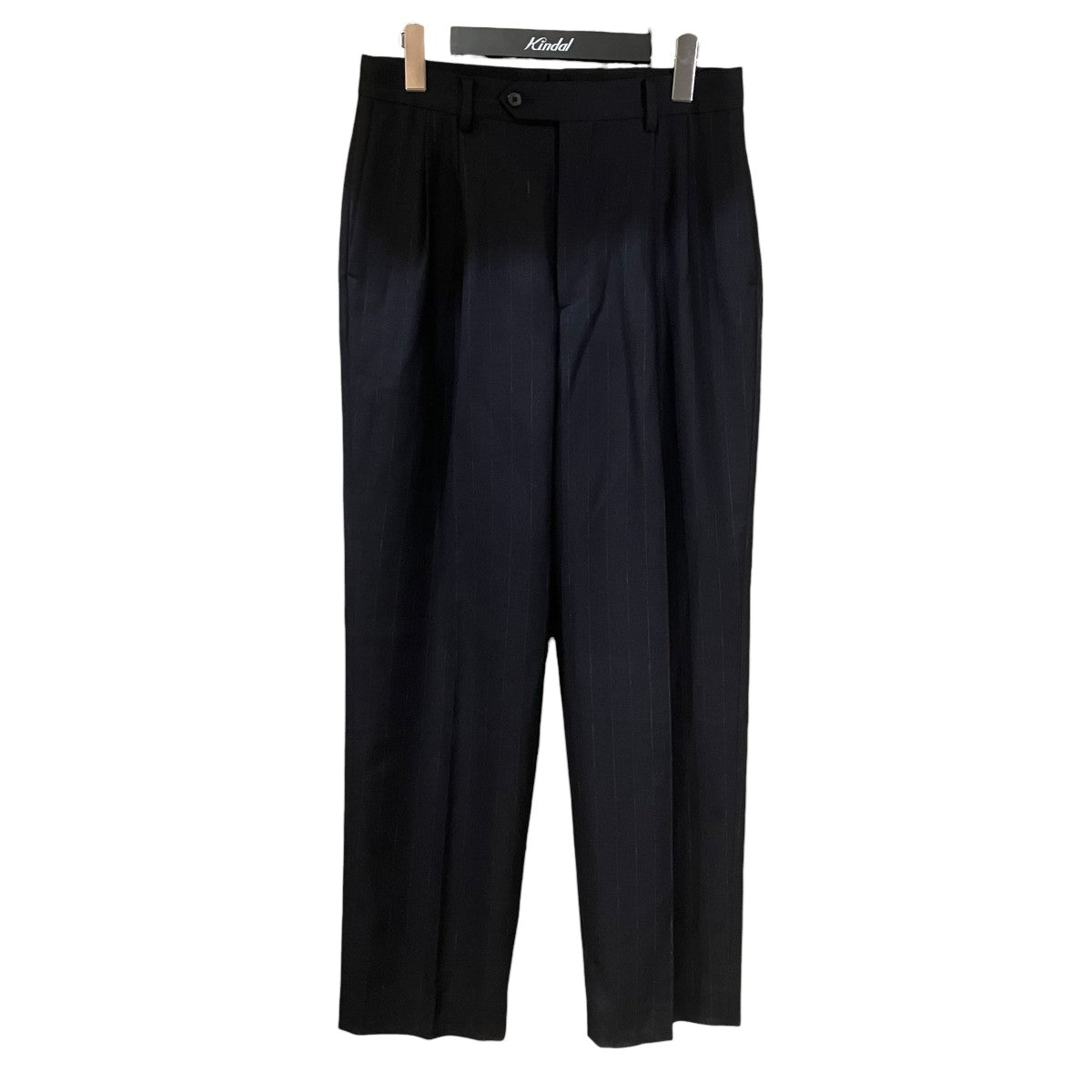AURALEE HARD TWIST WOOL STRIPE SLACKS ストライプスラックス 古着・中古-1枚目のアイテム画像