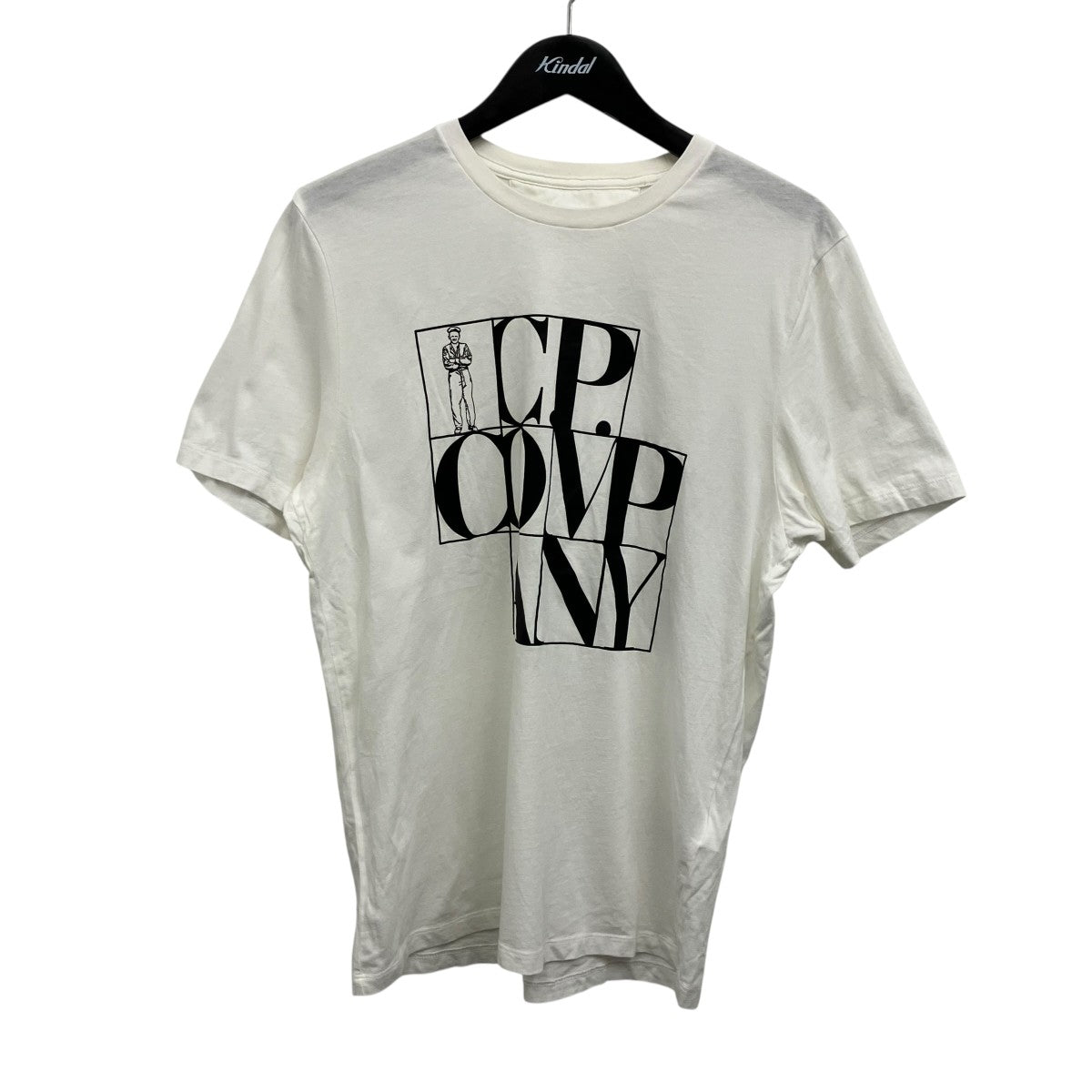 C．P COMPANY セラーロゴ ミッドウェイト 半袖Tシャツ 古着・中古-1枚目のアイテム画像