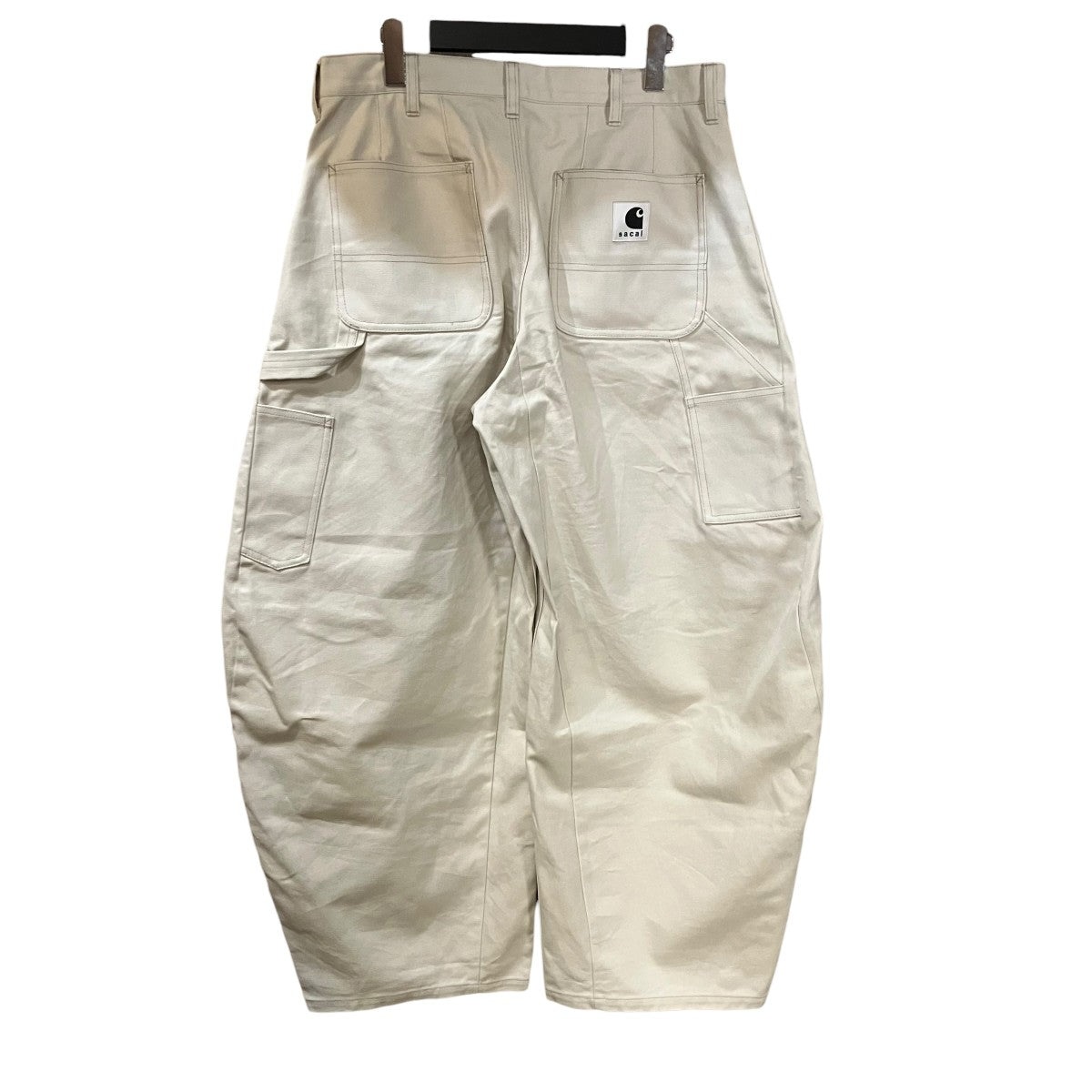 sacai×CarHartt Carhartt WIP Duck Pants ダブルニーバルーンロングパンツ 古着・中古-2枚目のアイテム画像