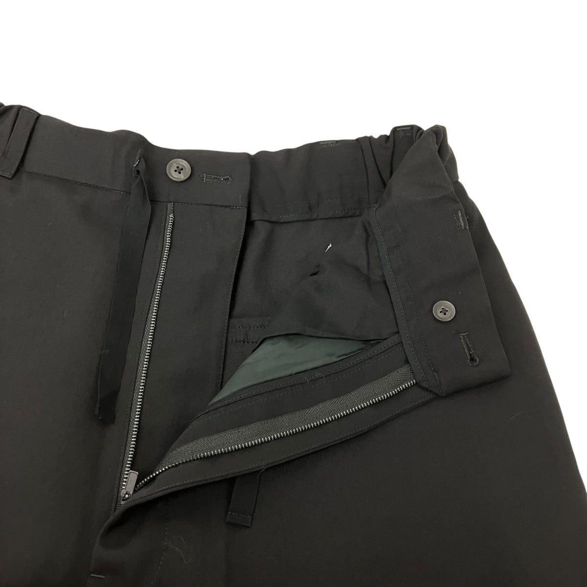 Yohji Yamamoto pour homme シワギャバS-ボールファスナーパンツ 古着・中古-4枚目のアイテム画像