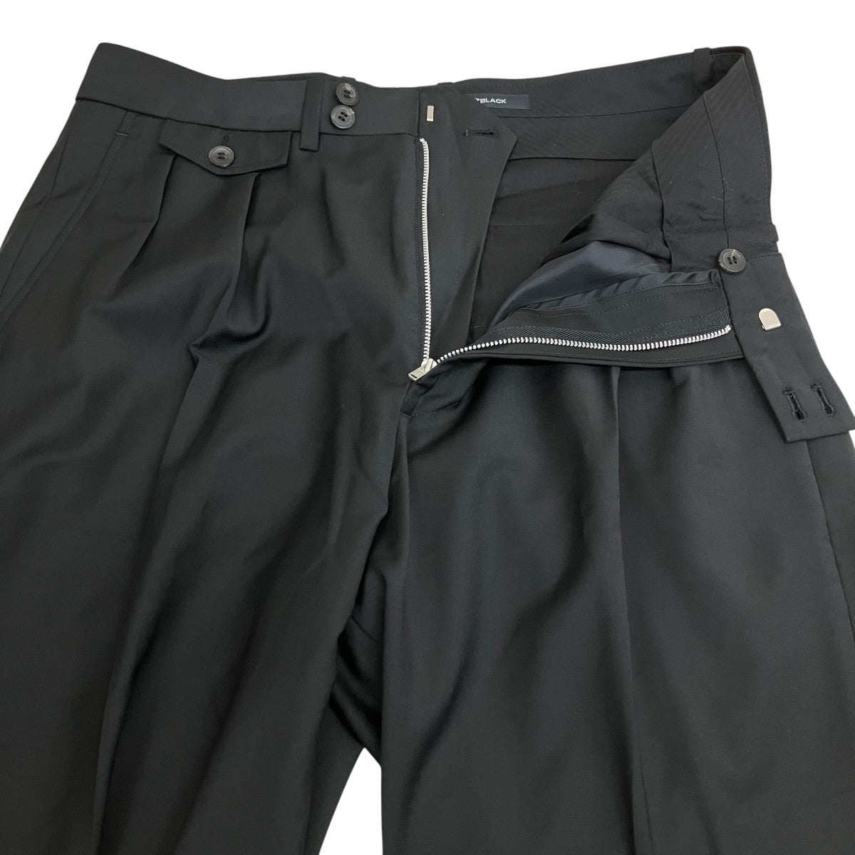 ALMOSTBLACK バックジップパンツ18SS-P005 古着・中古-3枚目のアイテム画像