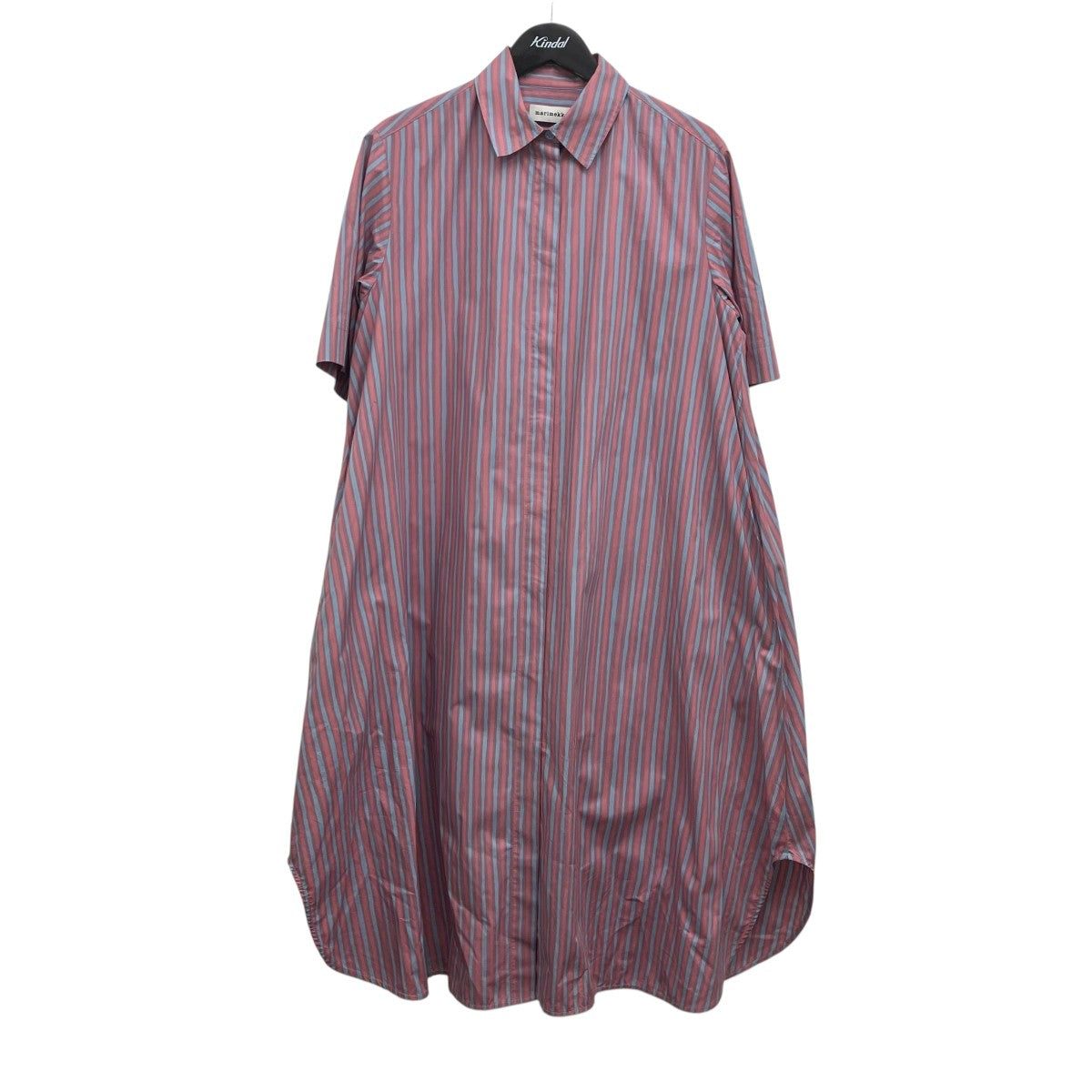 marimekko RUOSTE PICCOLO ストライプシャツワンピース 古着・中古-1枚目のアイテム画像