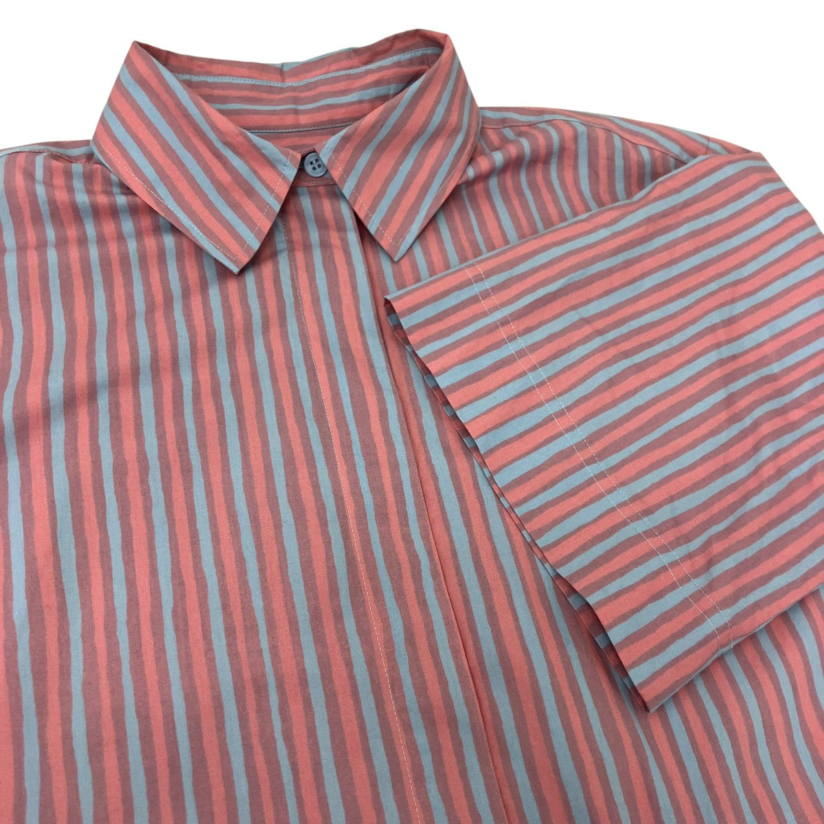 marimekko RUOSTE PICCOLO ストライプシャツワンピース 古着・中古-4枚目のアイテム画像