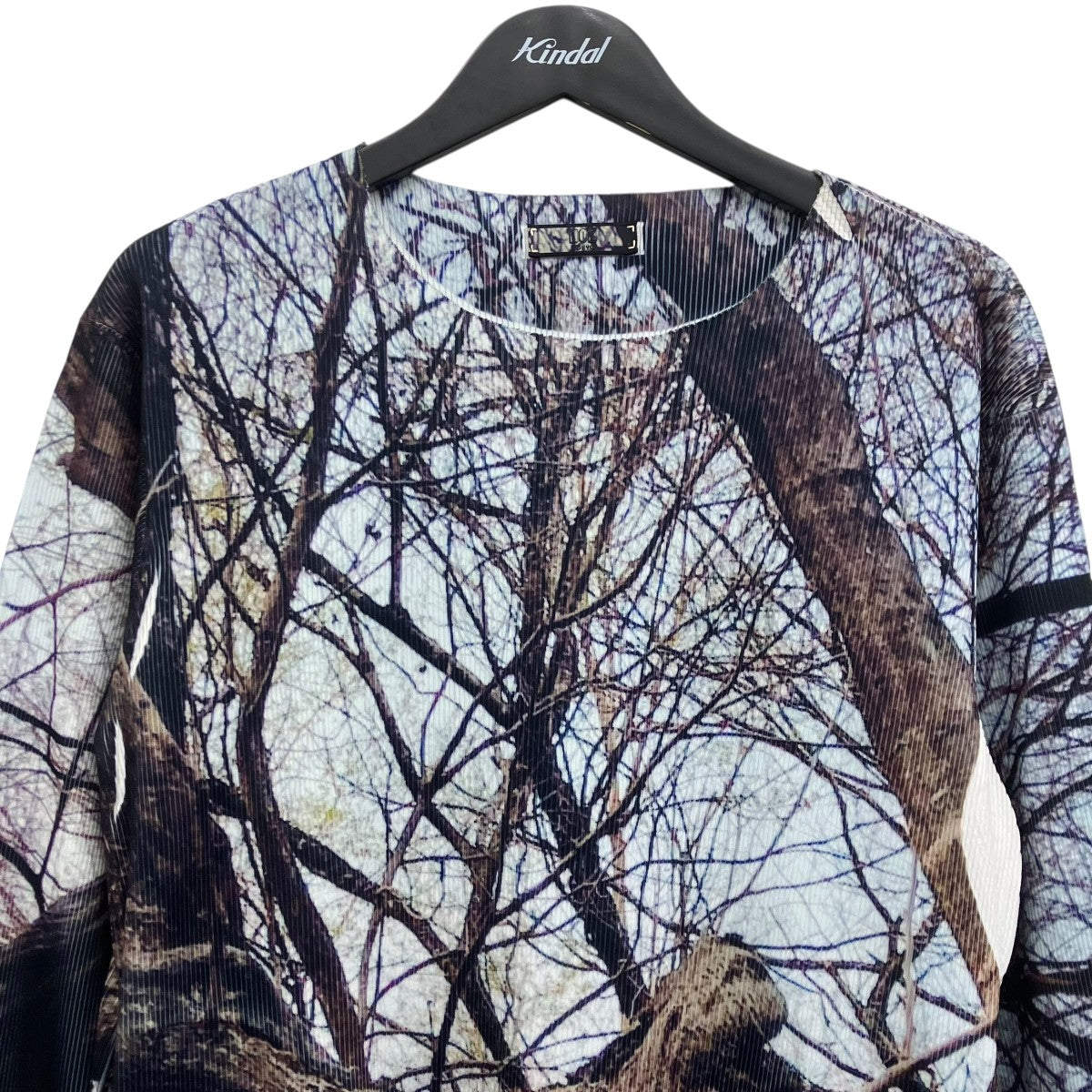 NON TOKYO RIB LONG SLEEVE ONE-PIECE リアルツリープリントワンピース 古着・中古-3枚目のアイテム画像