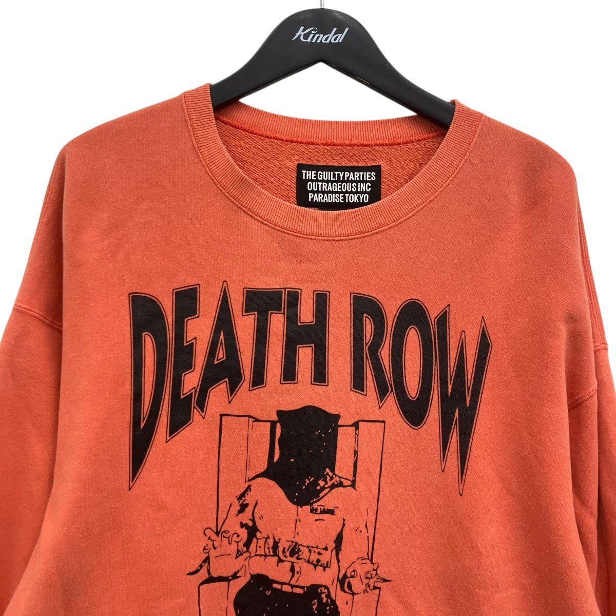 WACKO MARIA×DEATH ROW RECORDS GARMENT DYED SWEAT SHIRTプリントスウェット 古着・中古-3枚目のアイテム画像