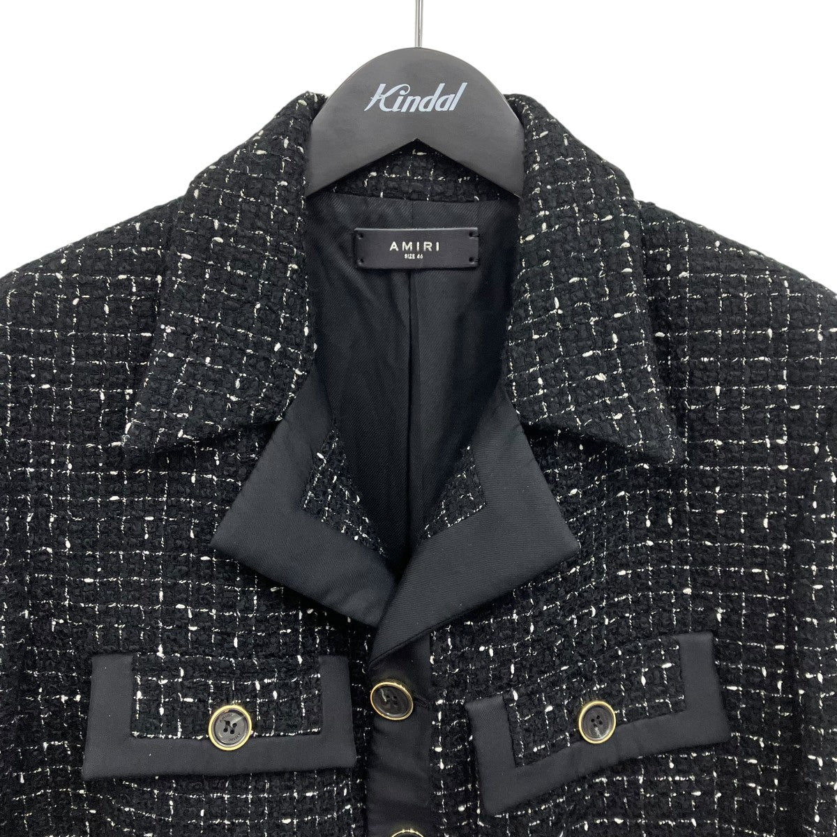 AMIRI ツイードジャケット 古着・中古-3枚目のアイテム画像