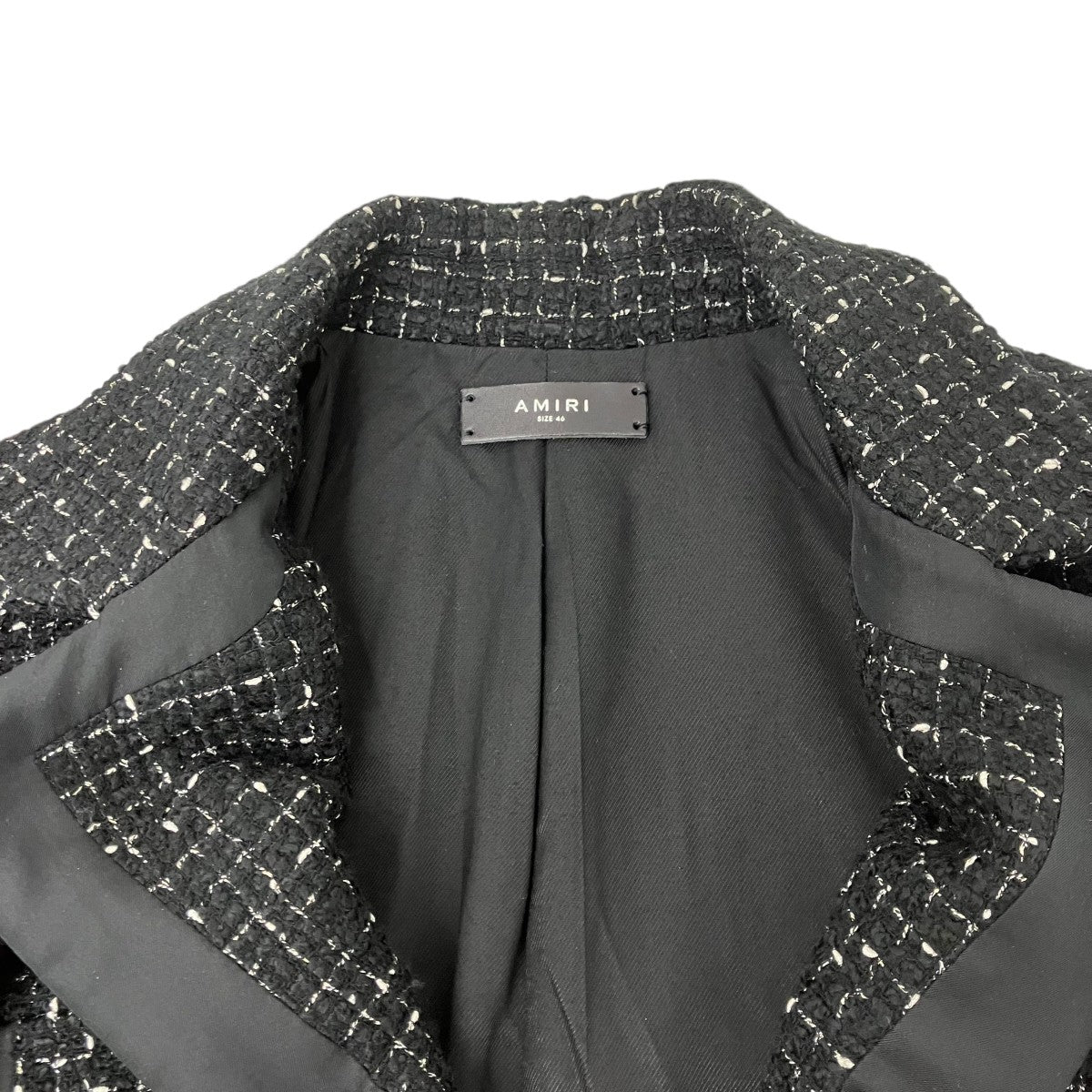 AMIRI ツイードジャケット 古着・中古-4枚目のアイテム画像