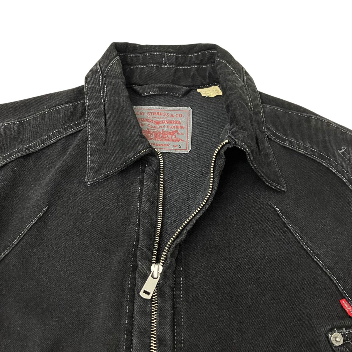 LEVI’S×Kiko Kostadinov デニムジップアップジャケット 古着・中古-4枚目のアイテム画像
