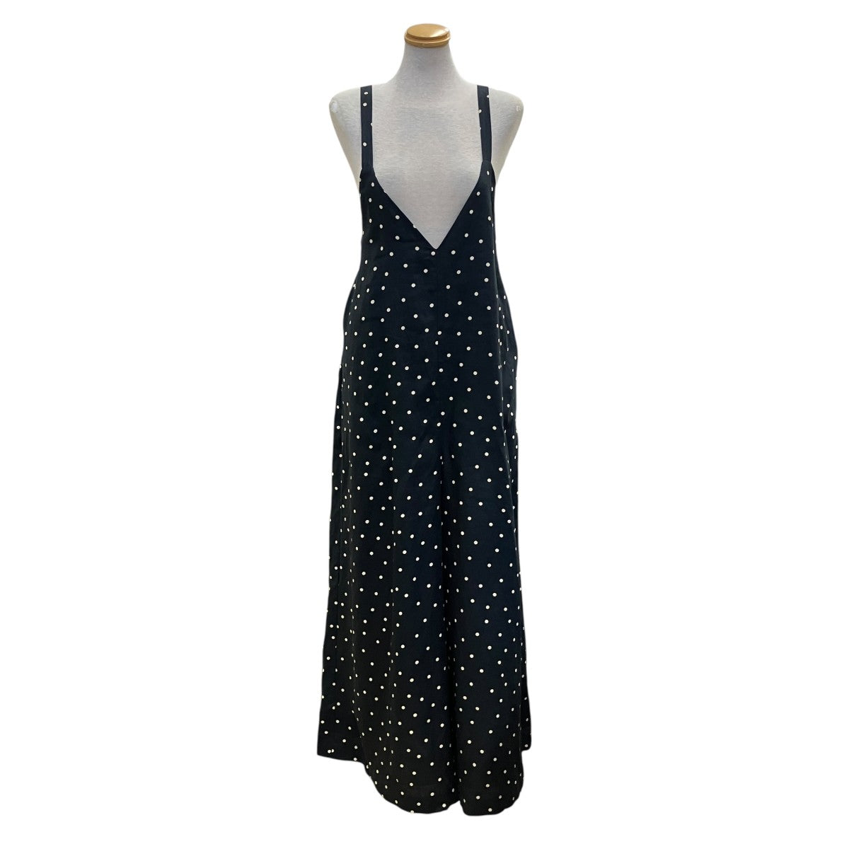BEAUTY＆YOUTH テレデランリネンドットキャミソールサロペット1626-151-3789 古着・中古-1枚目のアイテム画像