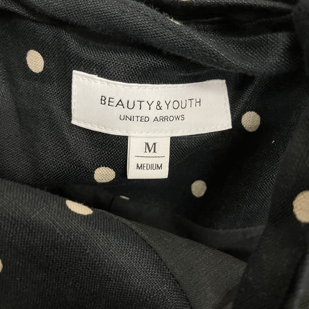 BEAUTY＆YOUTH テレデランリネンドットキャミソールサロペット1626-151-3789 古着・中古-6枚目のアイテム画像