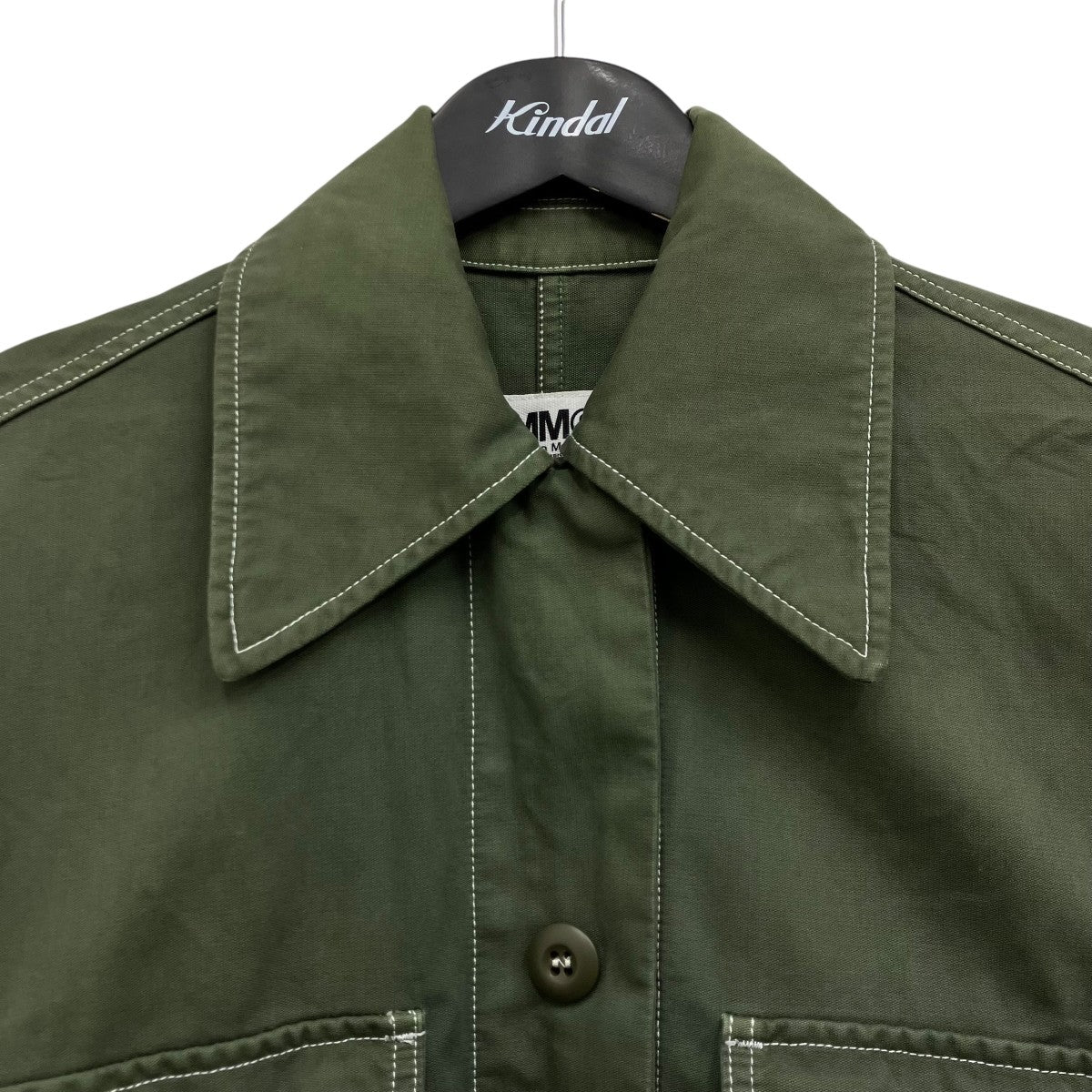 MM6 Maison Margiela オーバーサイズ ショートスリーブ ミリタリーコート 古着・中古-3枚目のアイテム画像