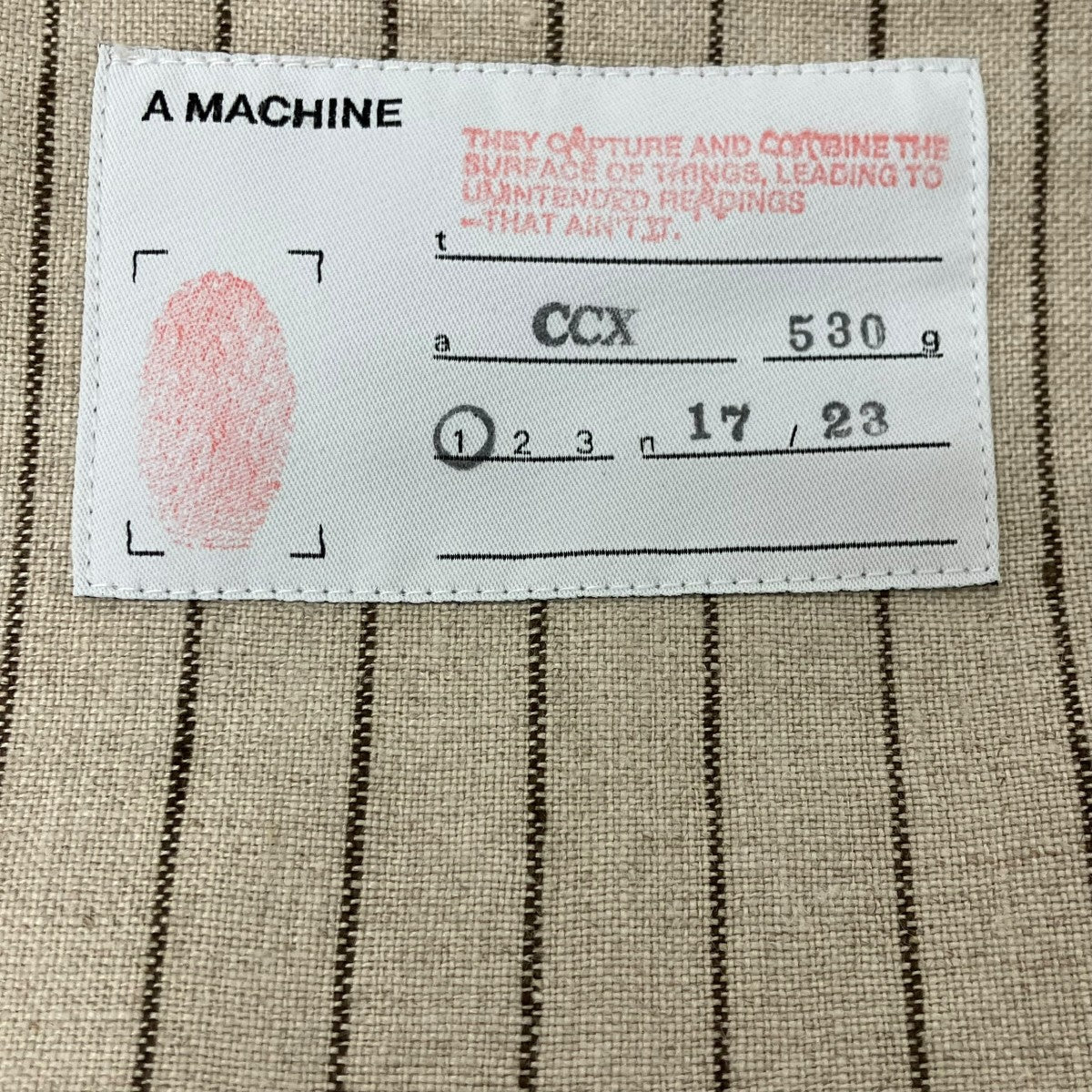 A．．MACHINE テーラードジャケット 古着・中古-6枚目のアイテム画像