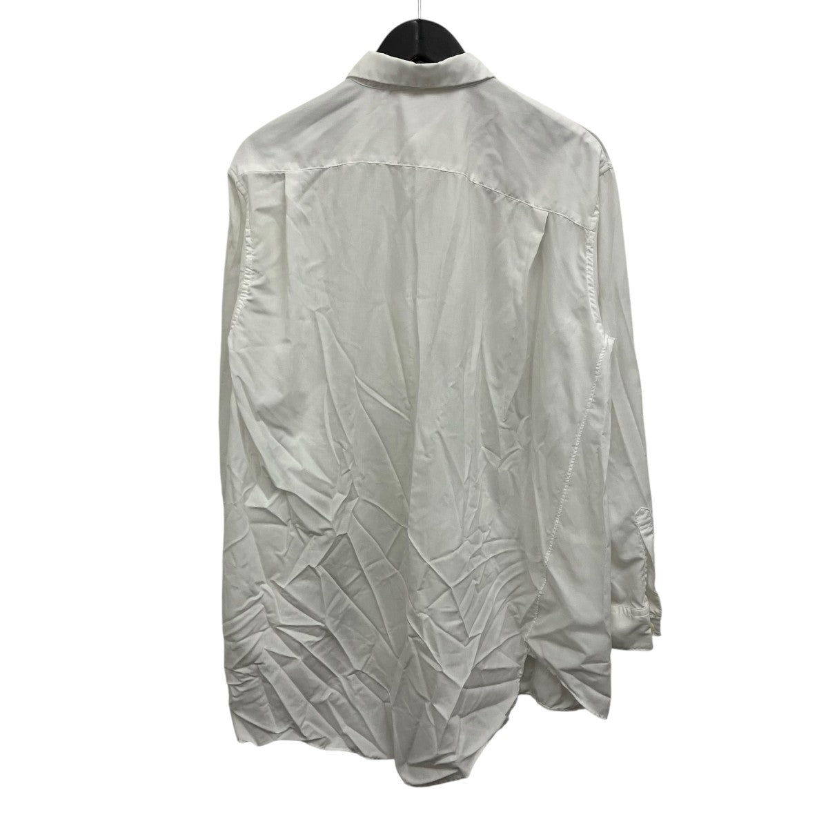 COMME des GARCONS 製品染めポリエステルアシンメトリーシャツ 古着・中古-2枚目のアイテム画像