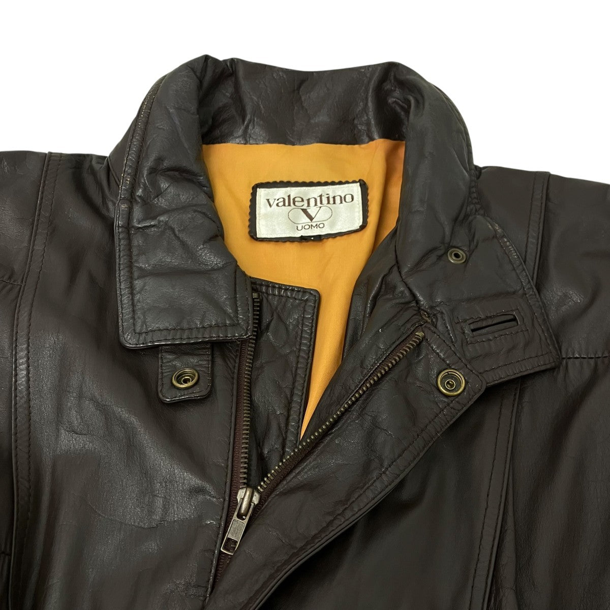 VALENTINO レザージャケット 古着・中古-4枚目のアイテム画像