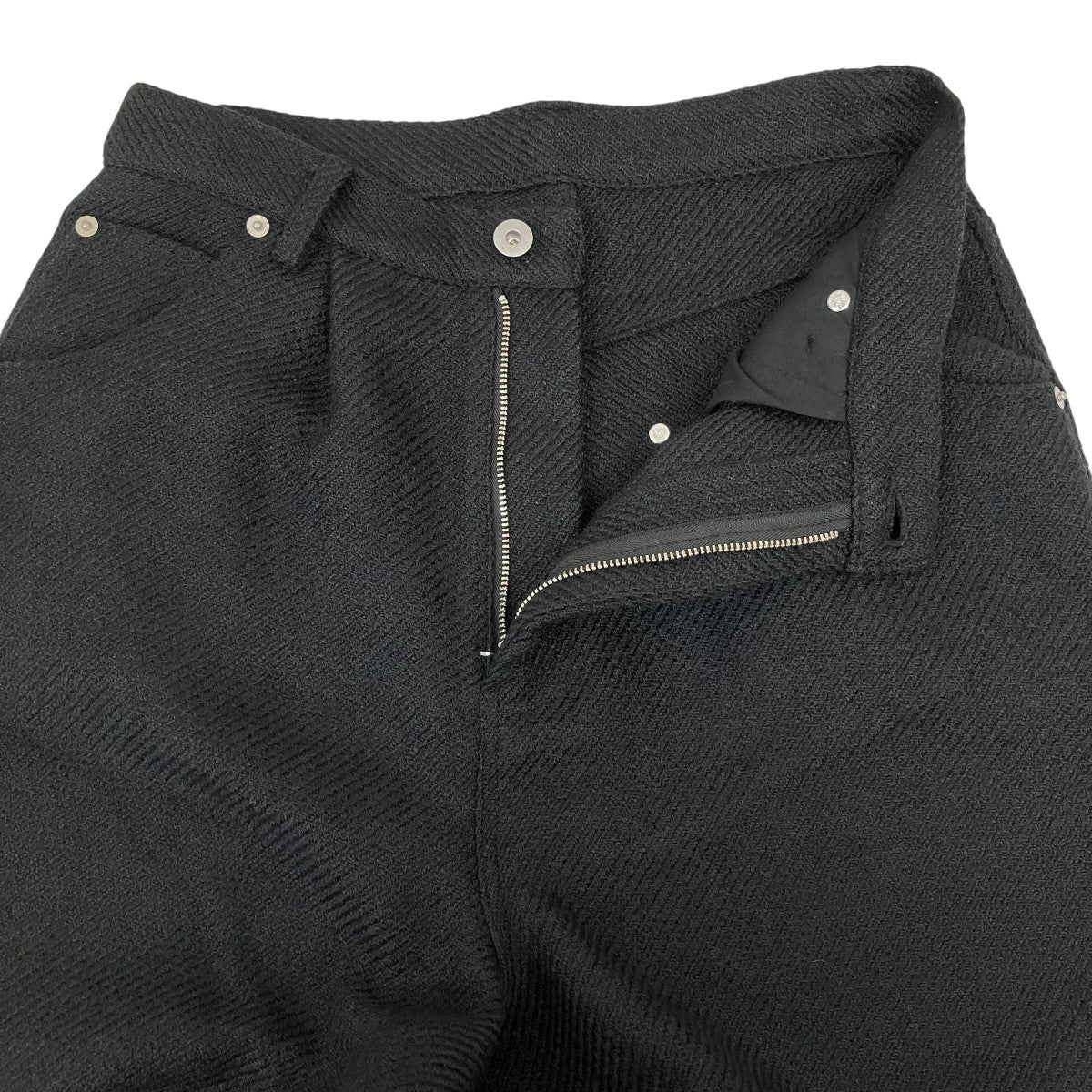 Tweed volume tuck wide pantsパンツ112255-124-003