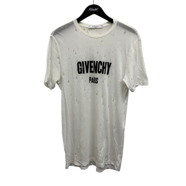 GIVENCHY(ジバンシィ) デストロイ加工Tシャツ 16S 7704 485 ホワイト