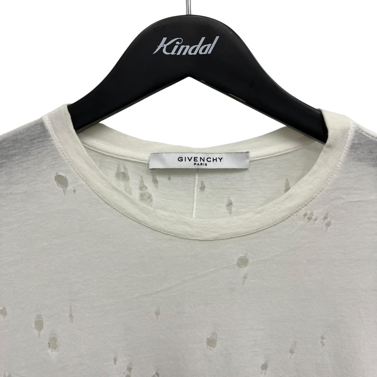 GIVENCHY(ジバンシィ) デストロイ加工Tシャツ 16S 7704 485 ホワイト