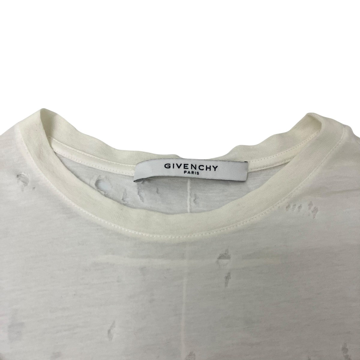 GIVENCHY(ジバンシィ) デストロイ加工Tシャツ 16S 7704 485 ホワイト