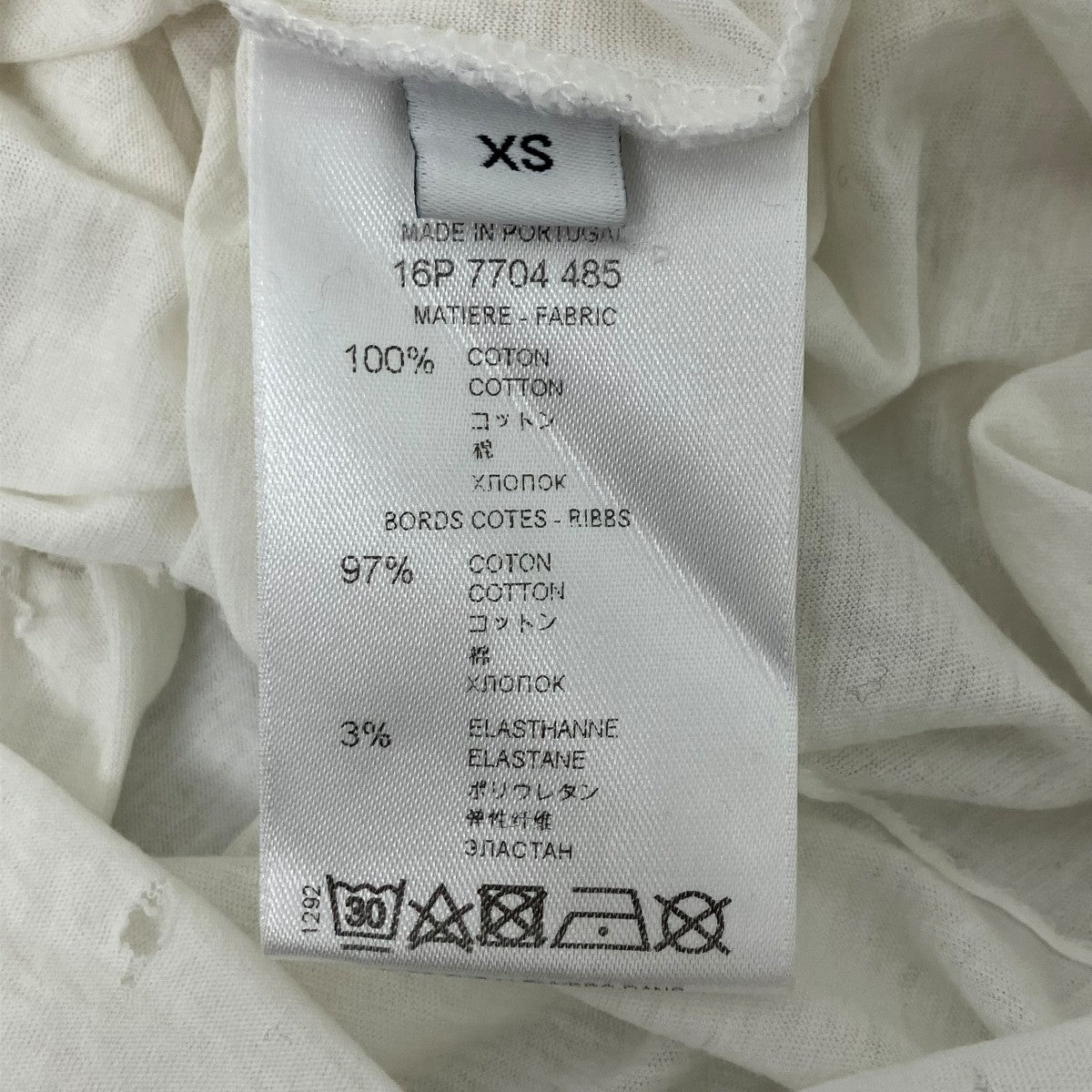 GIVENCHY(ジバンシィ) デストロイ加工Tシャツ 16S 7704 485 ホワイト