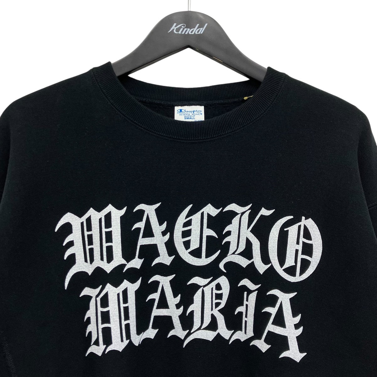wacko maria ワコマリア　チャンピオン WACKO MARIA×Champion クルーネックスウェット ブラック サイズ S