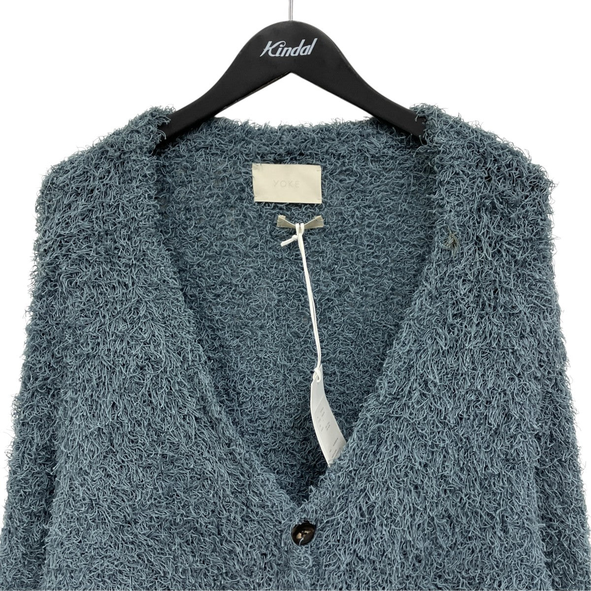 YOKE BUSHY COTTON CARDIGAN シャギーカーディガン 古着・中古-3枚目のアイテム画像
