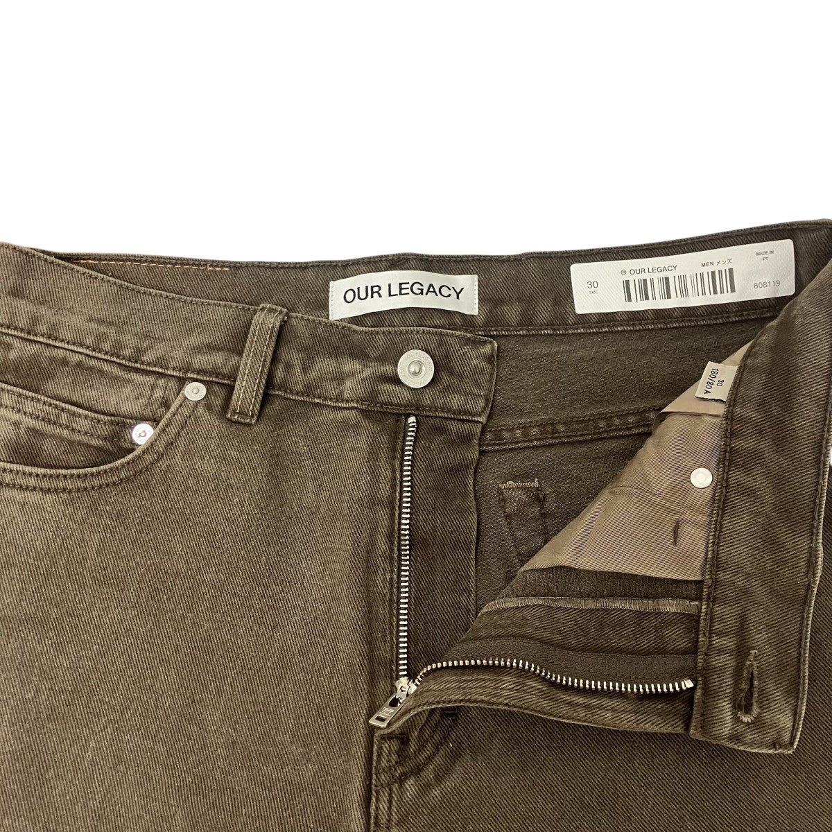 OUR LEGACY 70S CUT Choco Overdye デニムパンツ 古着・中古-3枚目のアイテム画像