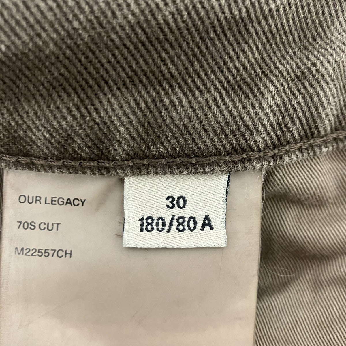 OUR LEGACY 70S CUT Choco Overdye デニムパンツ 古着・中古-6枚目のアイテム画像