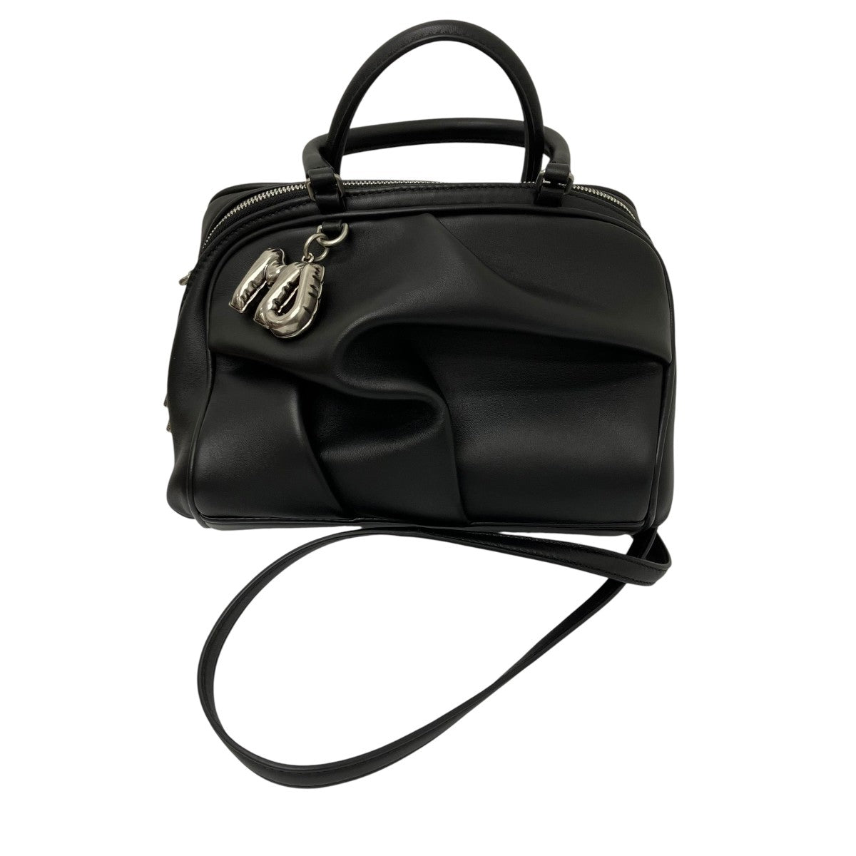 MARC JACOBS ウェーブレザーバッグ 古着・中古-2枚目のアイテム画像