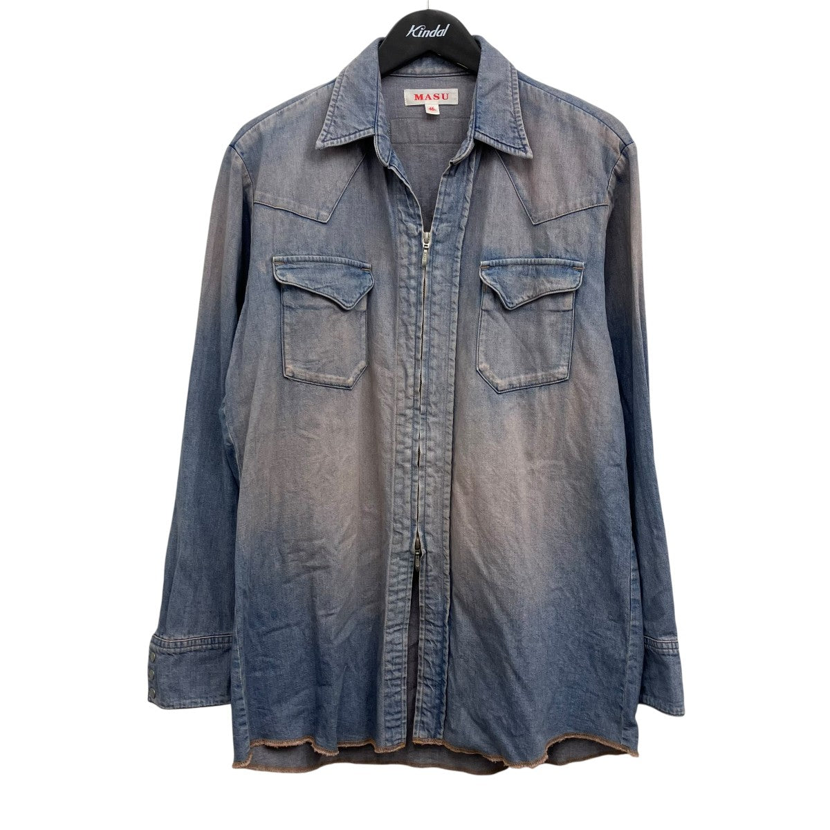 24SS デニムジップアップシャツ