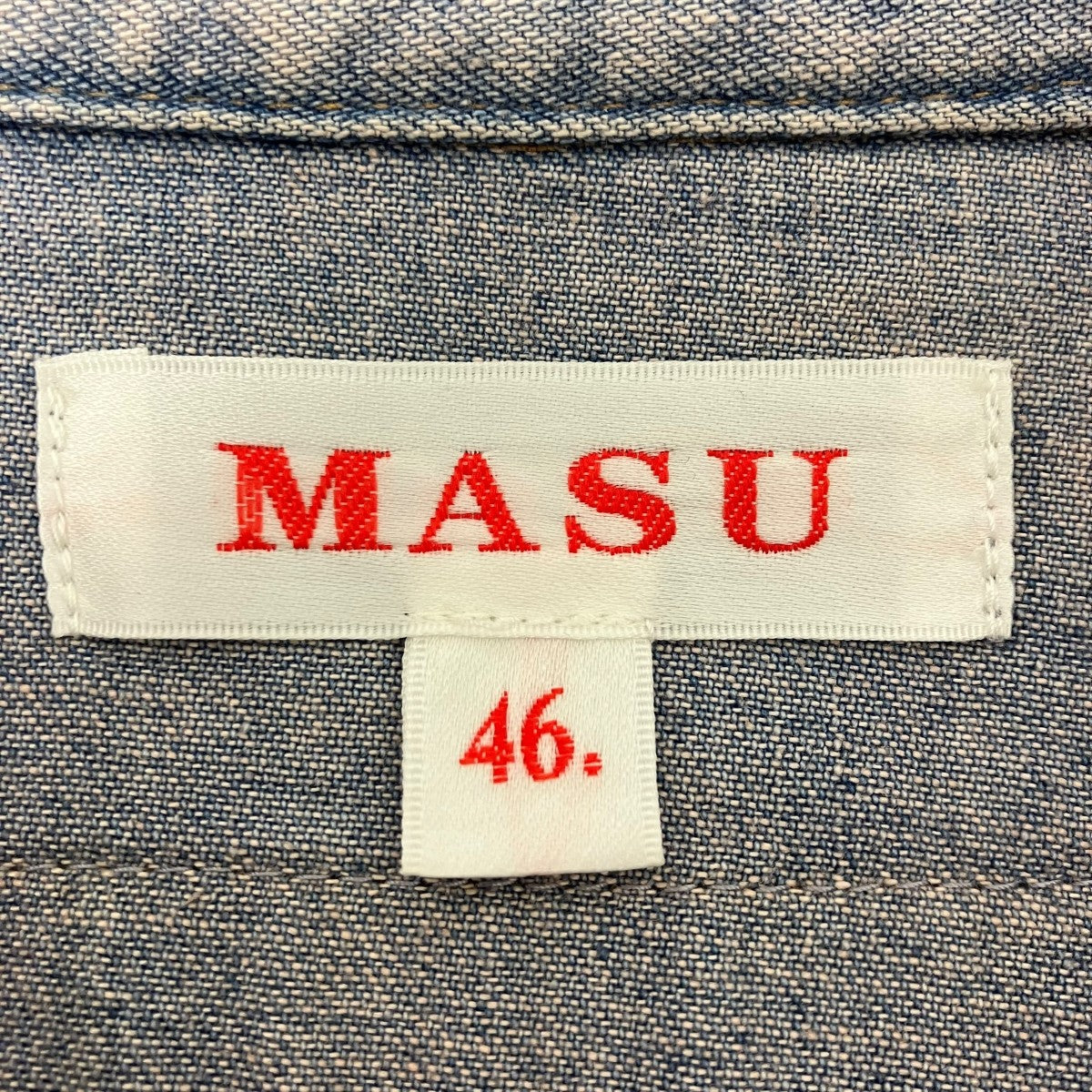24SS デニムジップアップシャツ
