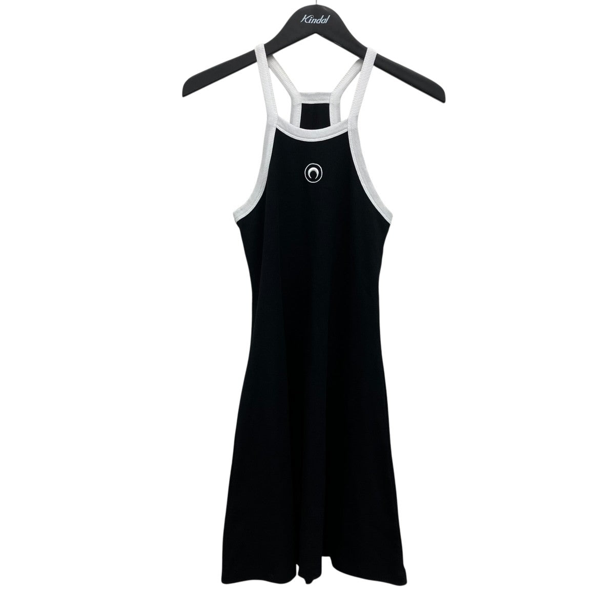 Organic cotton rib 2X2 flared dressリブコットンワンピース