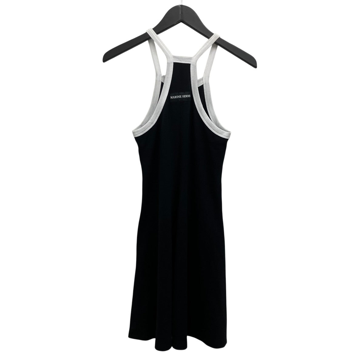 Organic cotton rib 2X2 flared dressリブコットンワンピース