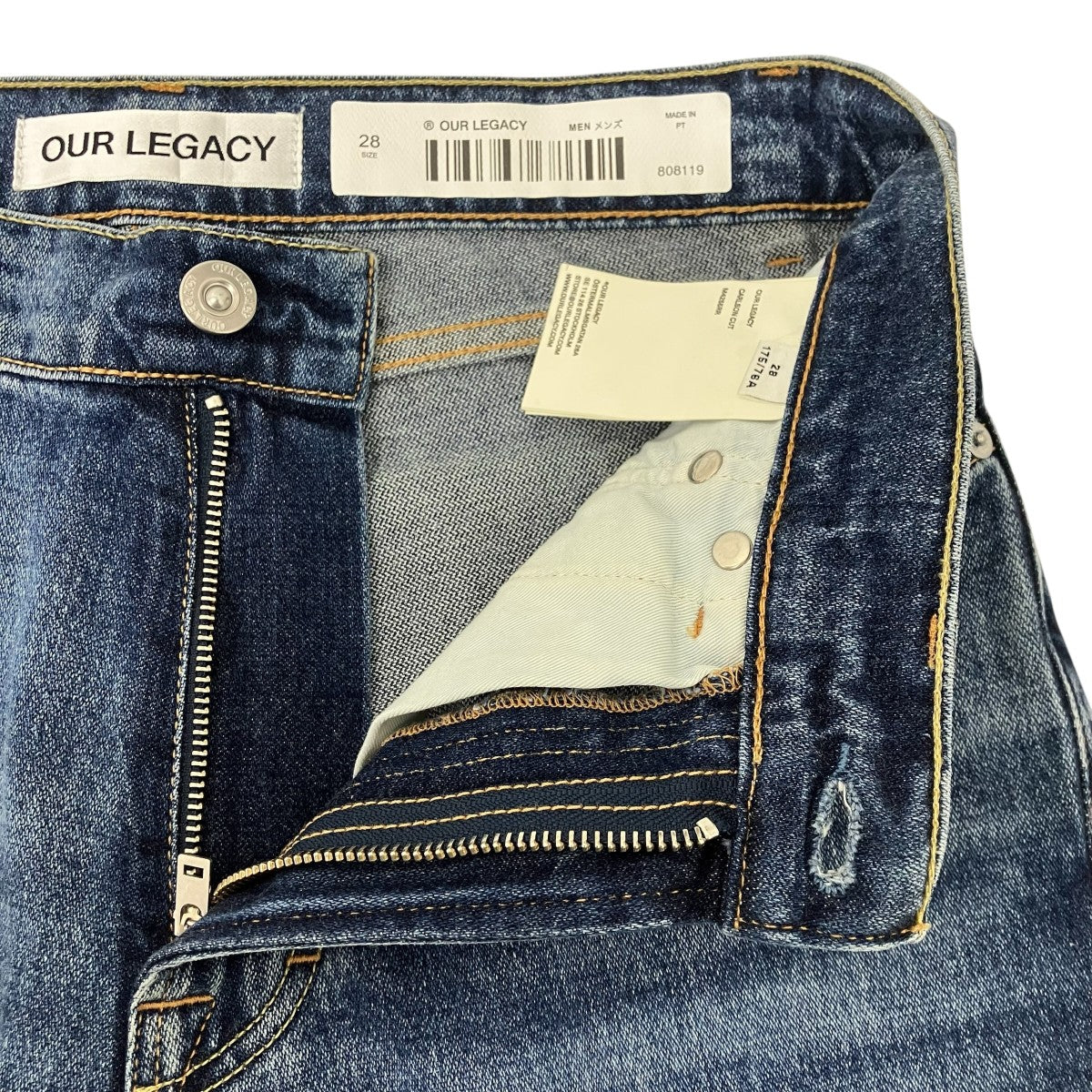 OUR LEGACY 25AWCarlson Cut ストレートデニムパンツ 古着・中古-3枚目のアイテム画像