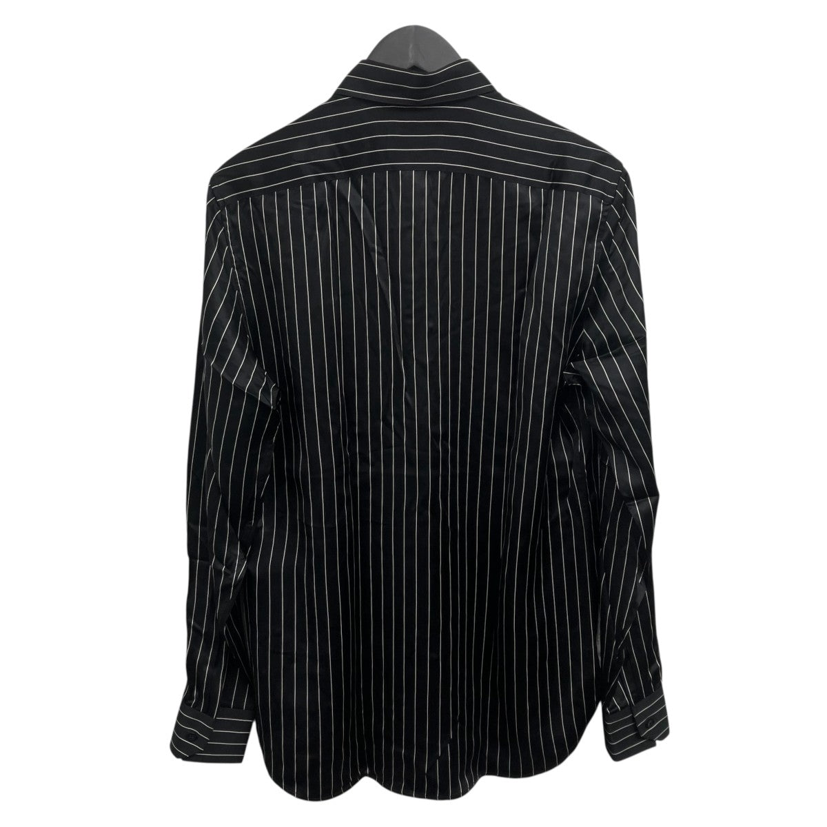 Saint Laurent Paris シルクストライプシャツ 古着・中古-2枚目のアイテム画像