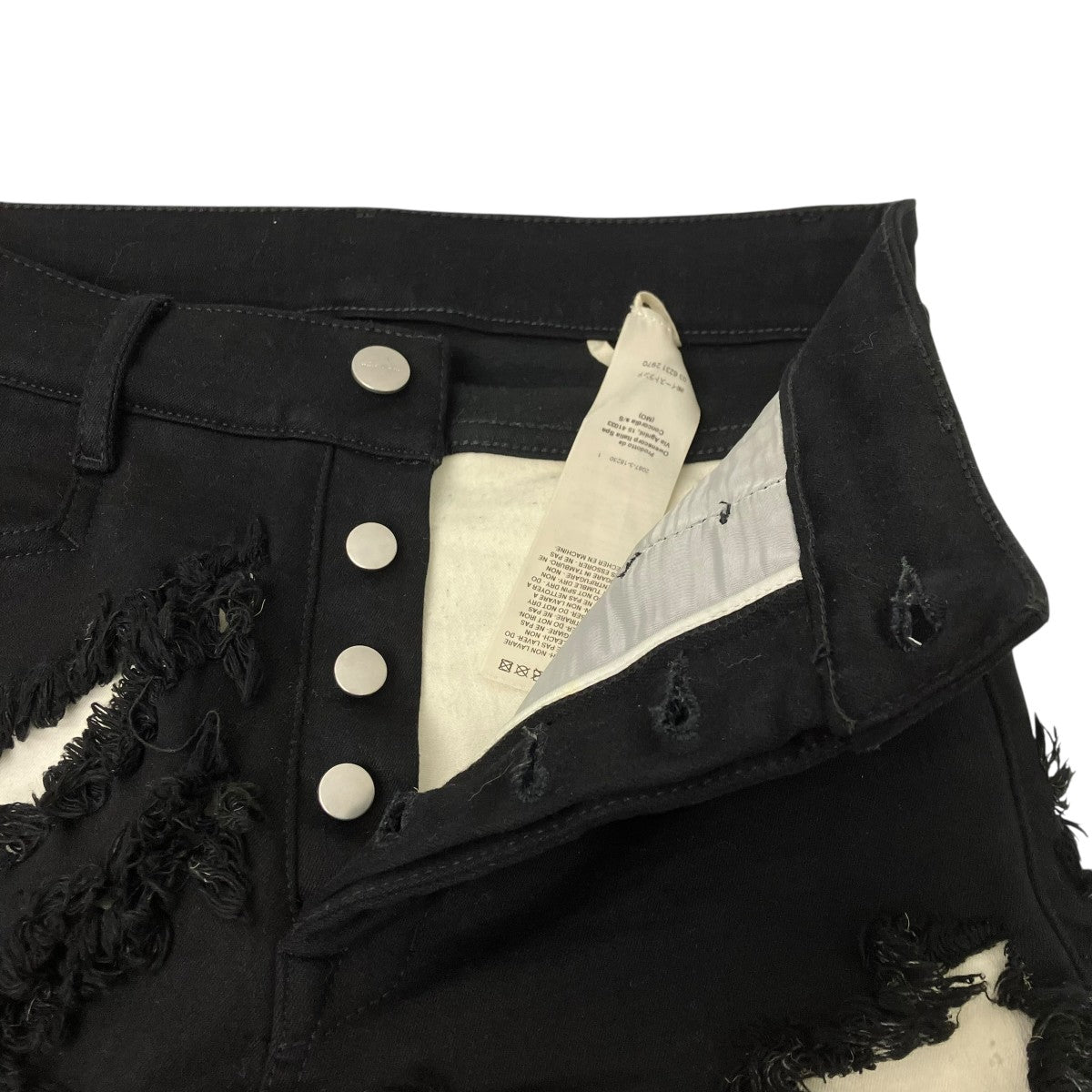 RICK OWENS デニムショートパンツ 古着・中古-4枚目のアイテム画像