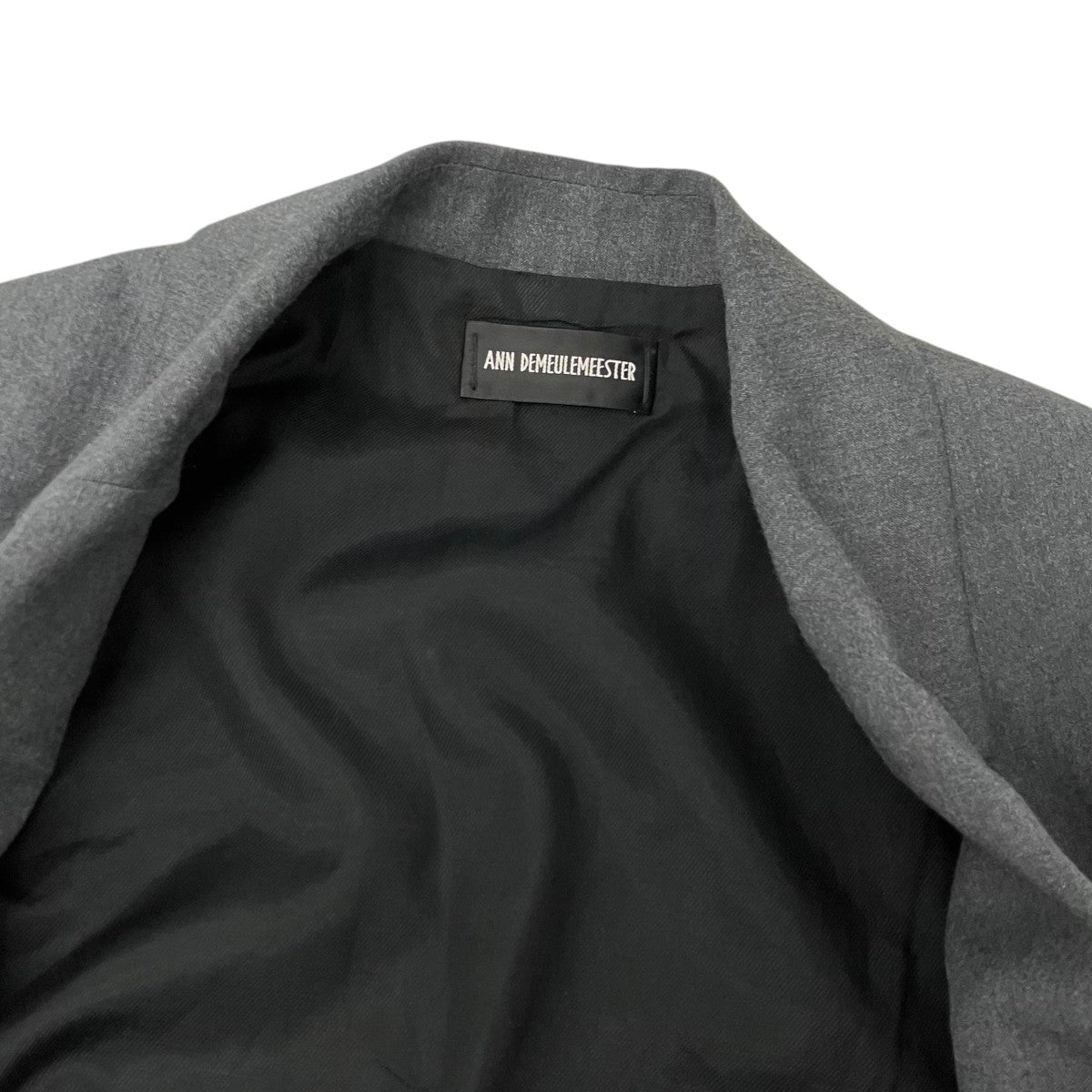 ANN DEMEULEMEESTER Rasmus comfort tailored jacket ストライプドッキングテーラードジャケット 古着・中古-5枚目のアイテム画像