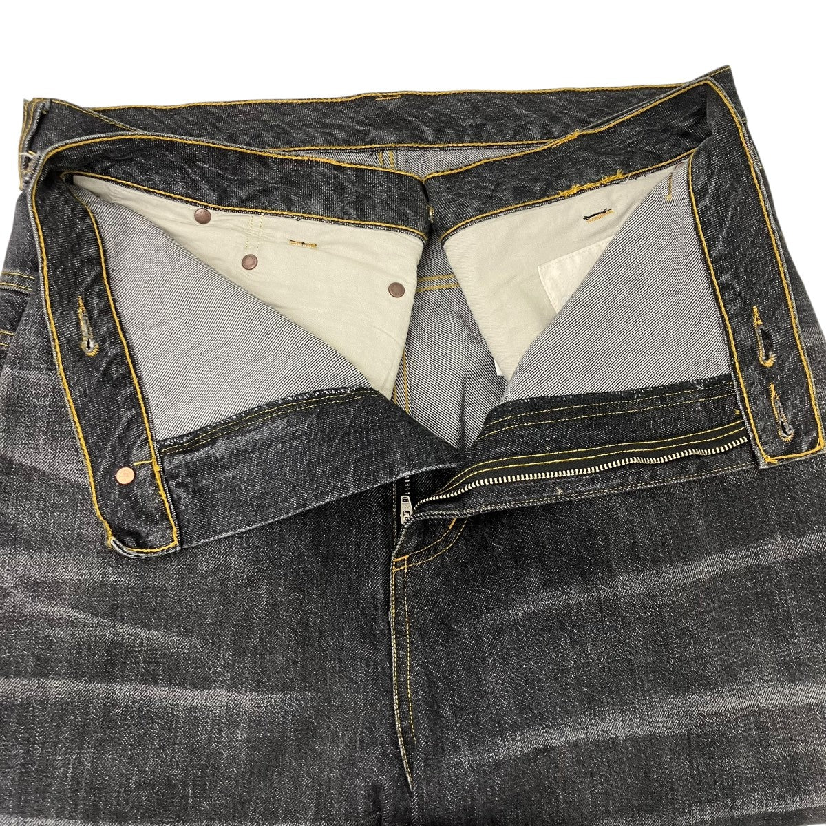 ORIMI OVERLAP BUGGY DENIM PANTS デニムパンツ 古着・中古-7枚目のアイテム画像