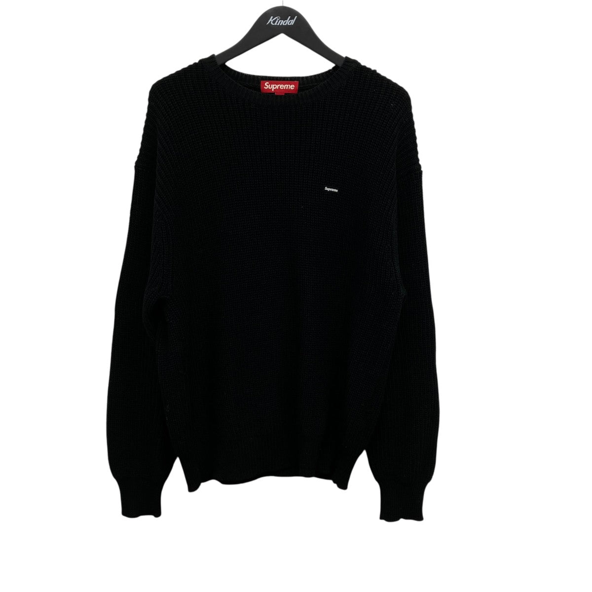 melange rib knit sweater