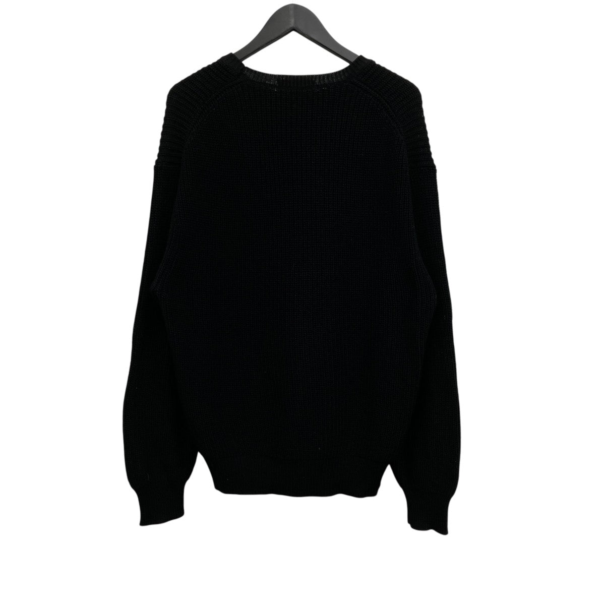 melange rib knit sweater