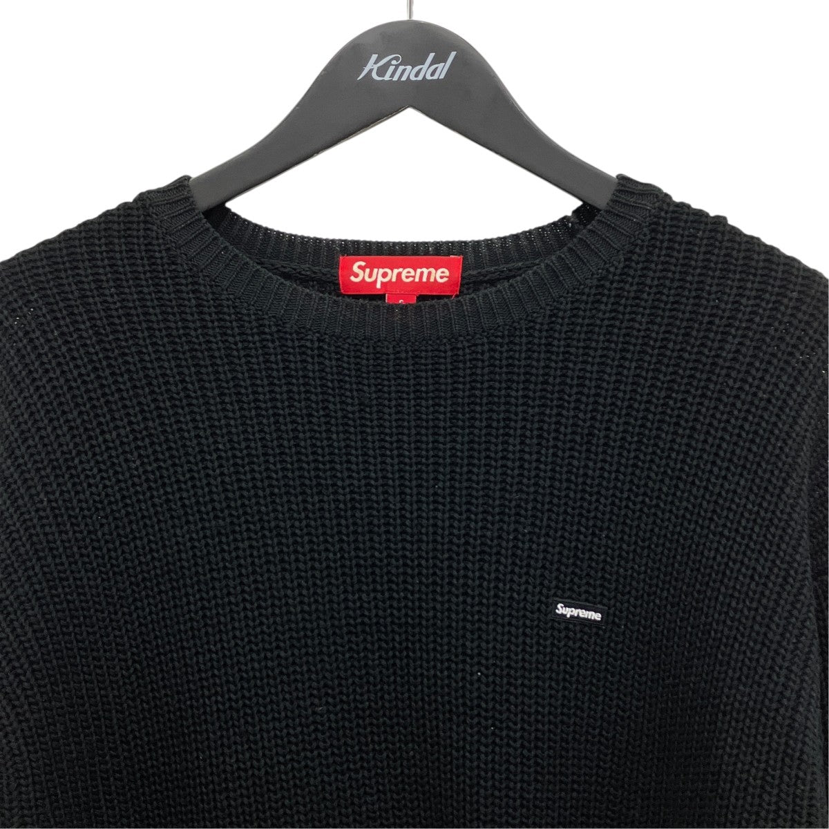 melange rib knit sweater