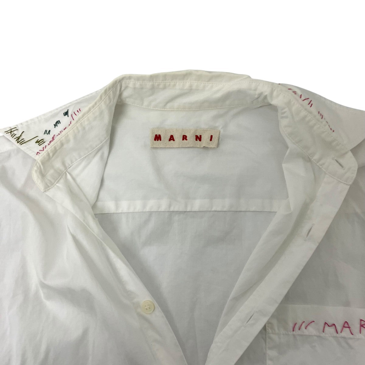 MARNI エンブロイダリーデザインシャツ 古着・中古-4枚目のアイテム画像