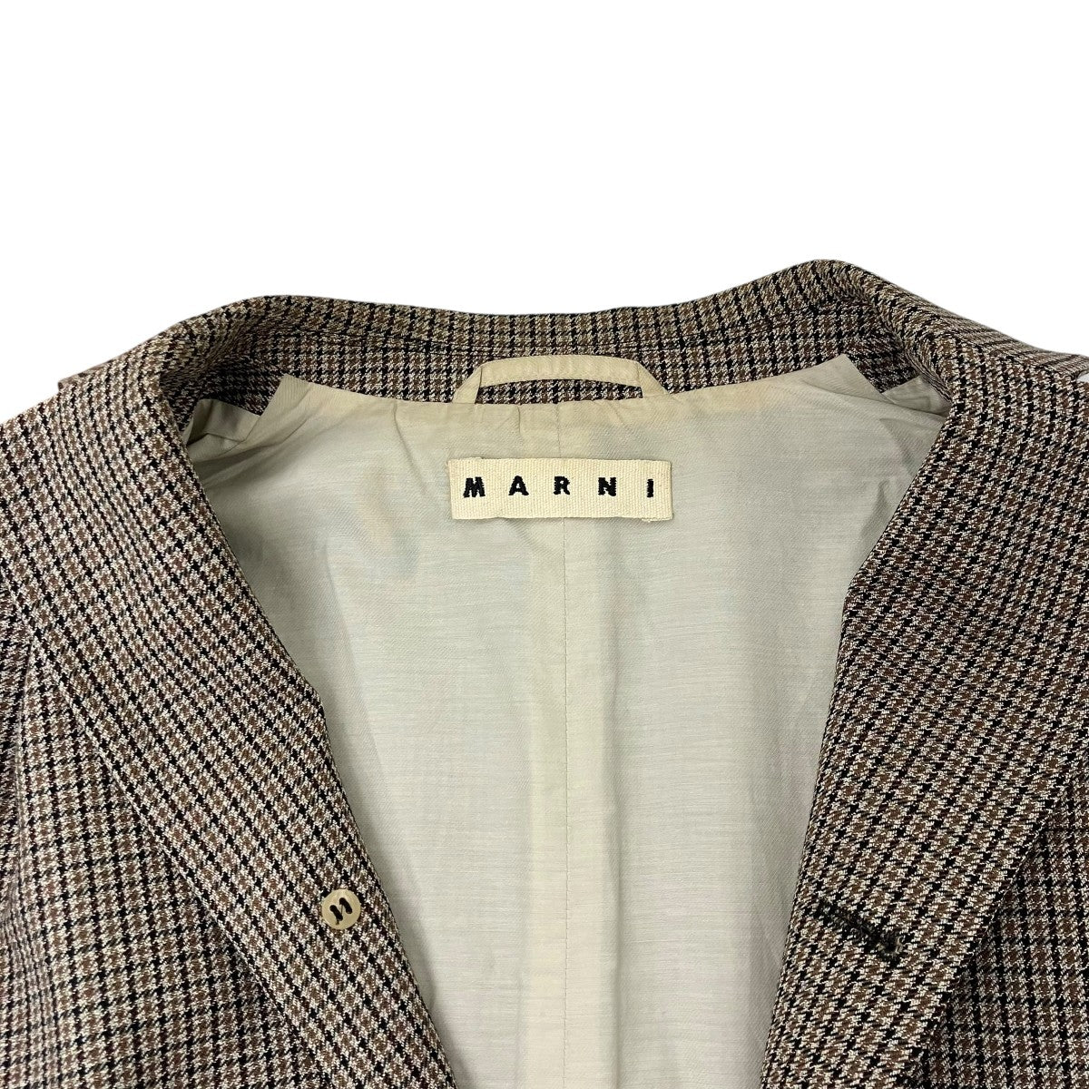 MARNI チェックジャケット GUMU0067U0 古着・中古-4枚目のアイテム画像